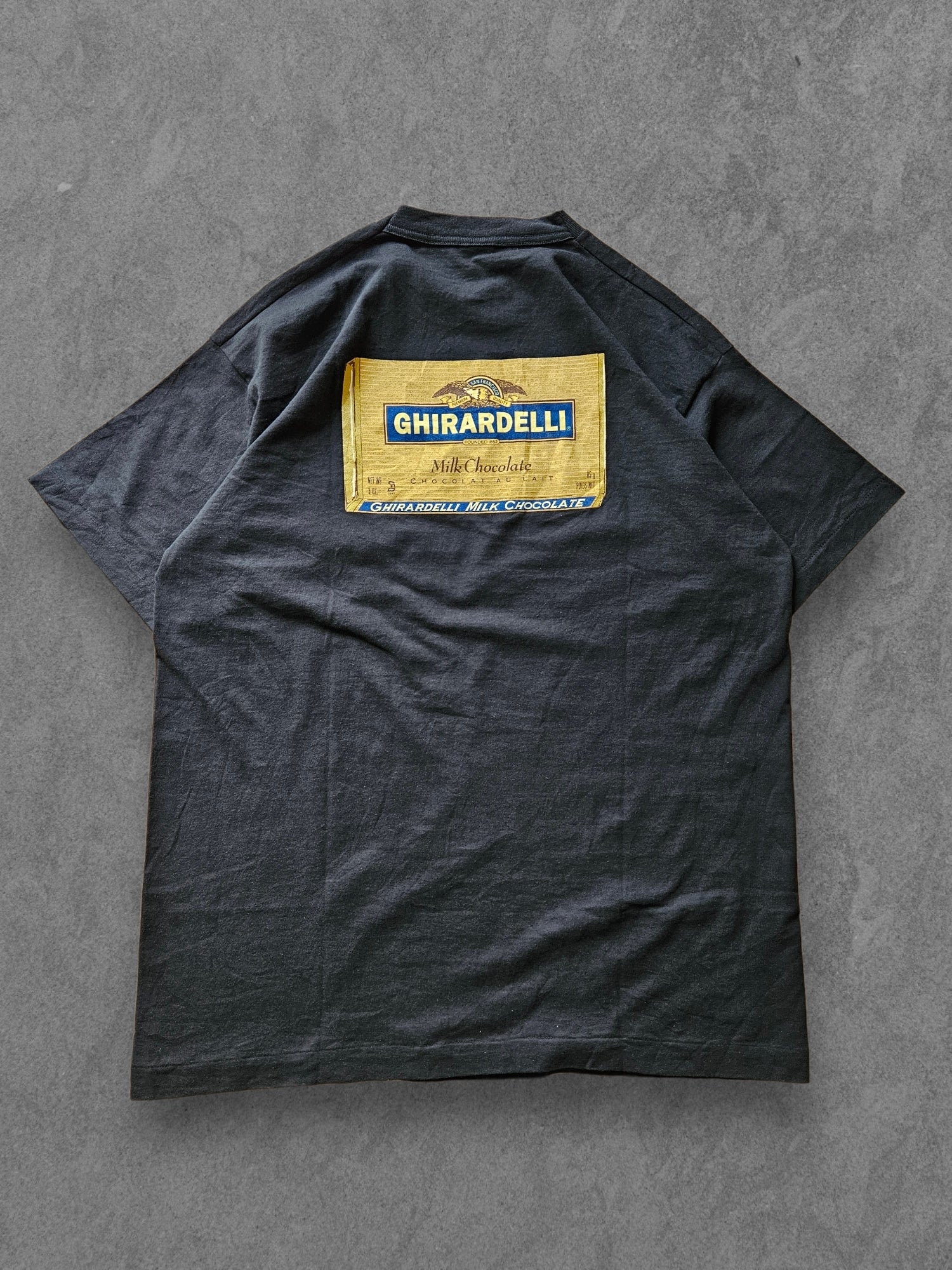 90s FRUIT OF THE LOOM ''GHIRARDELLI'' T-SHIRT [XL]