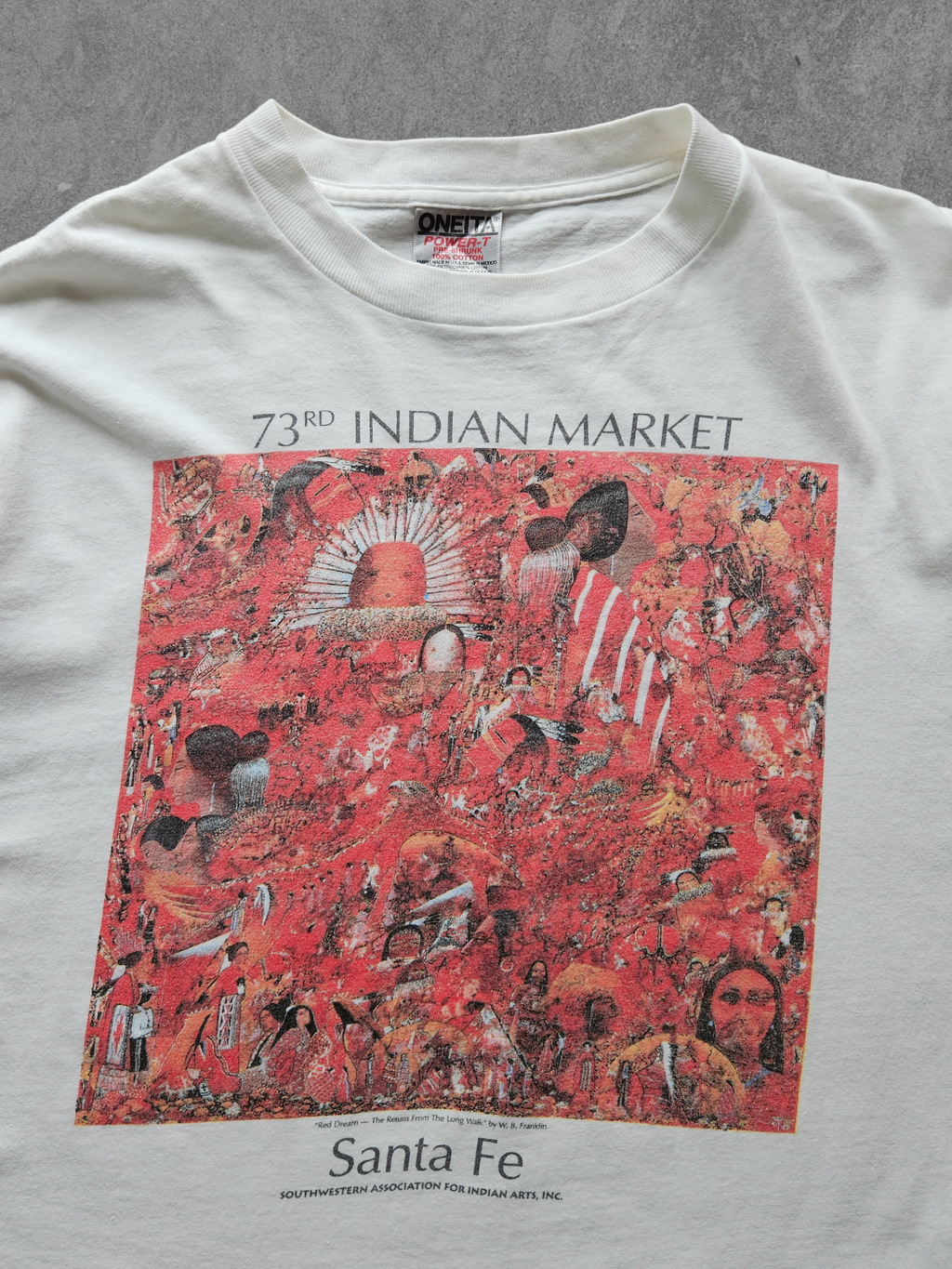90s ONEITA ''RED DREAM'' T-SHIRT [XL]