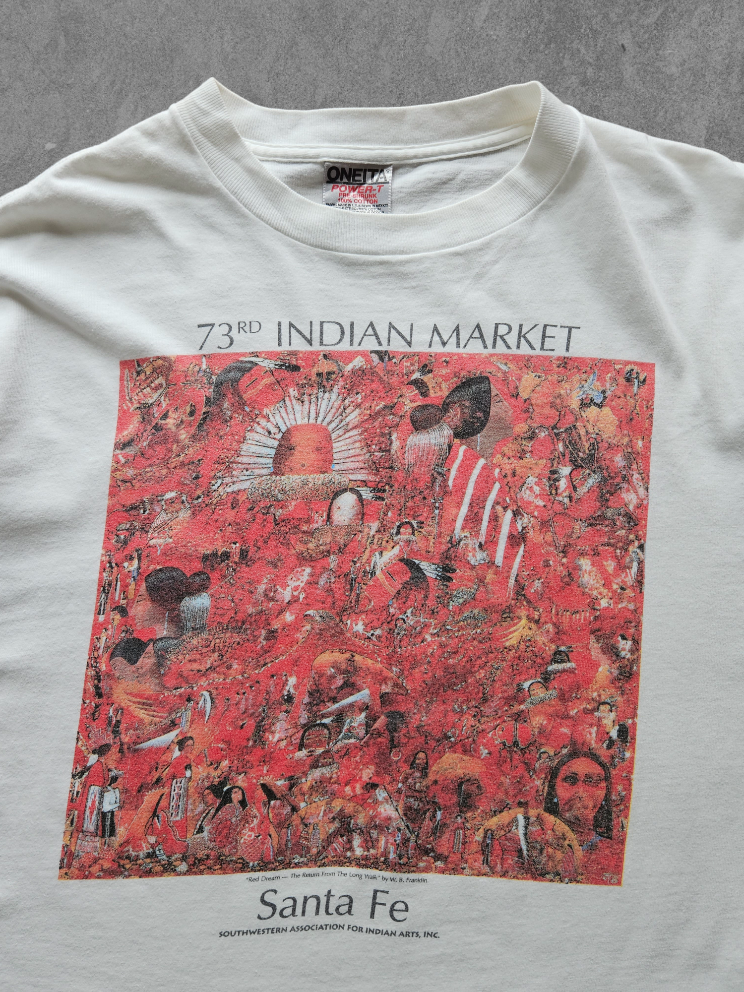 90s ONEITA ''RED DREAM'' T-SHIRT [XL]