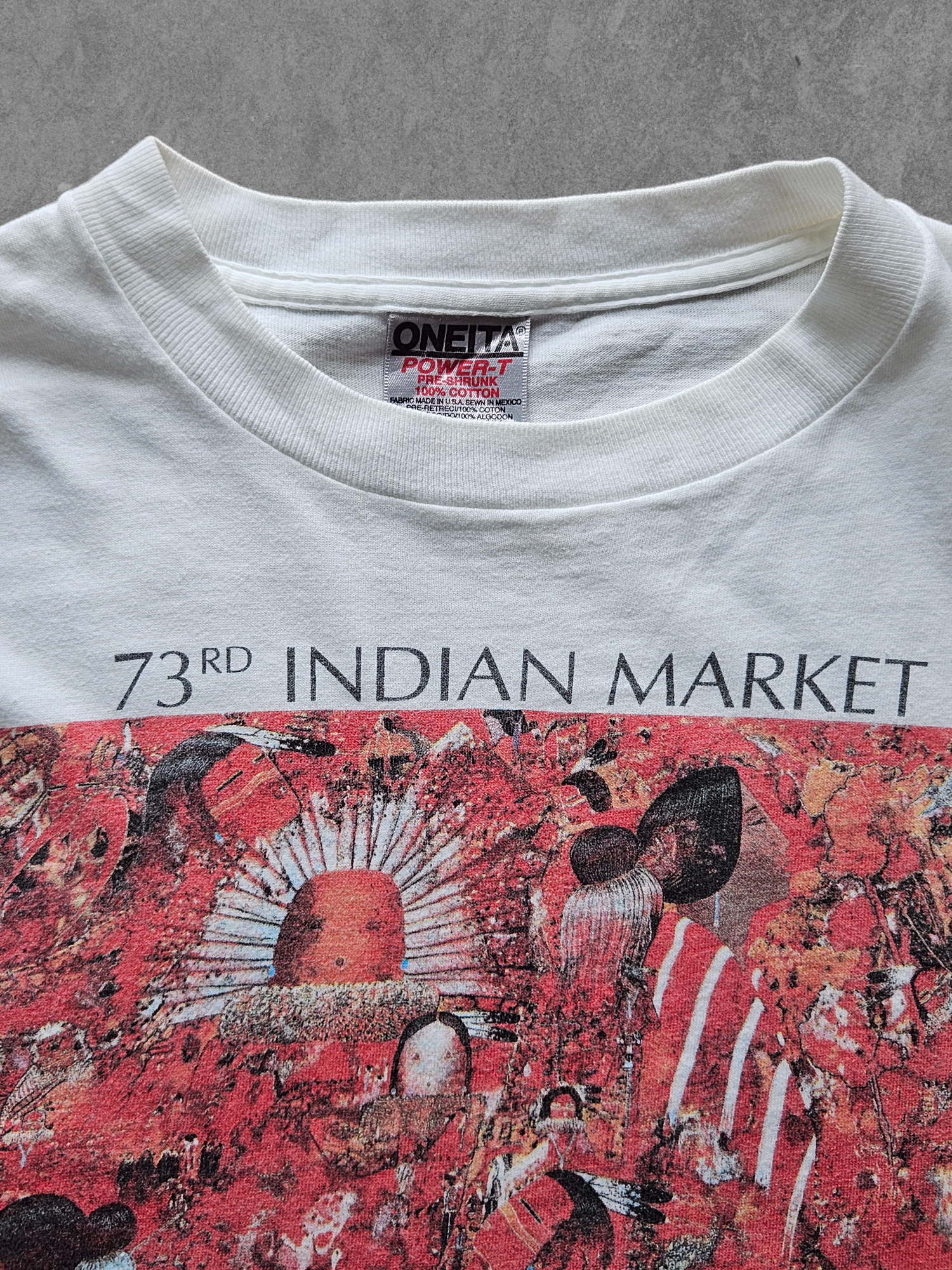 90s ONEITA ''RED DREAM'' T-SHIRT [XL]