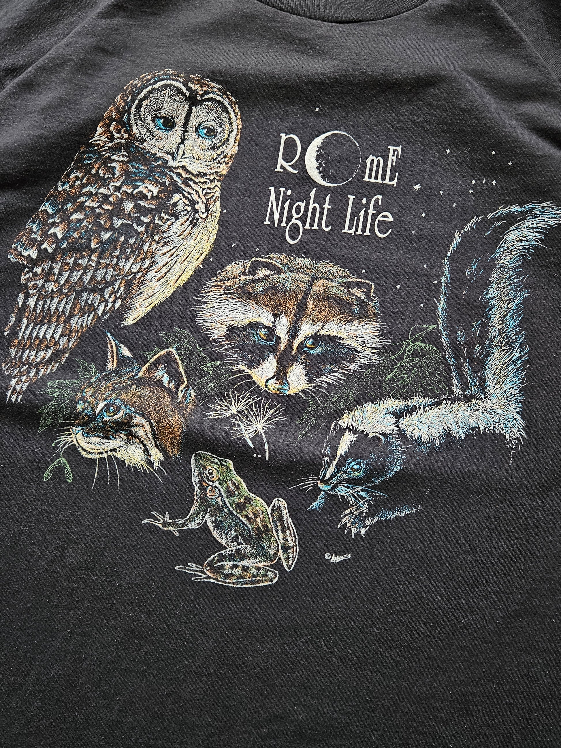 90s ROME GEORGIA NIGHT LIFE T-SHIRT [XL]