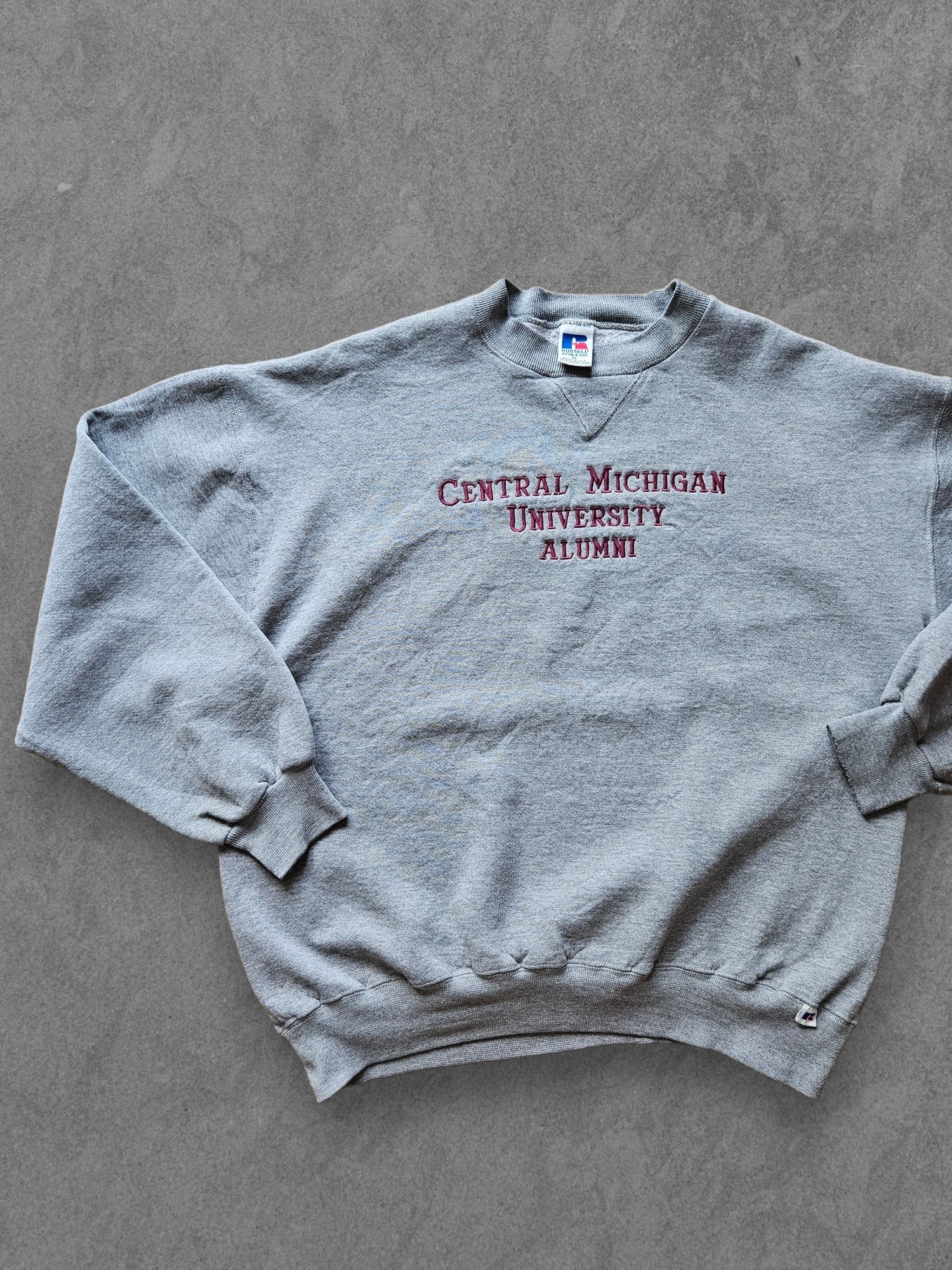 90s RUSSELL ATHLETIC ''CENTRAL MICHIGAN'' SWEATSHIRT [XL]