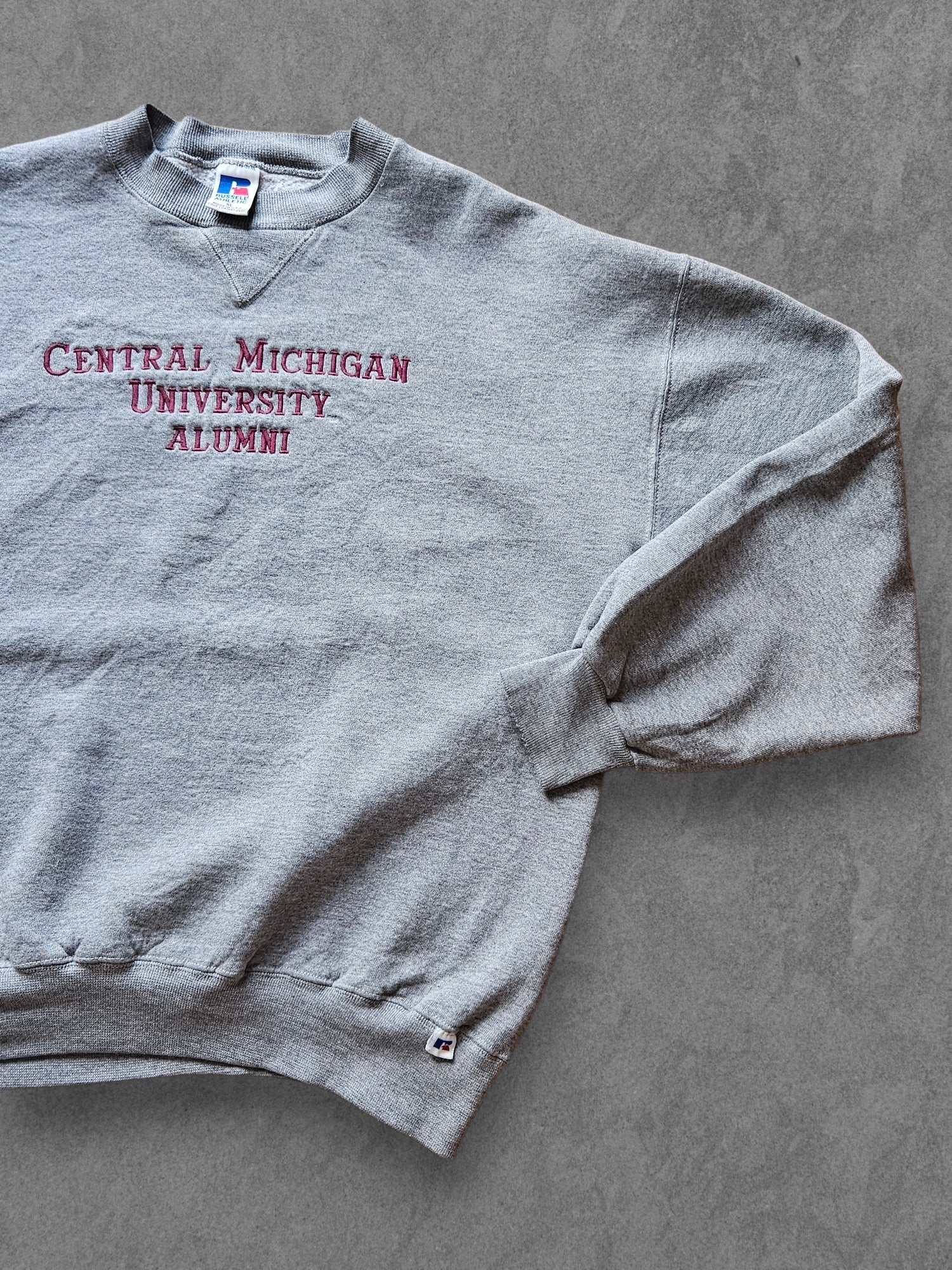 90s RUSSELL ATHLETIC ''CENTRAL MICHIGAN'' SWEATSHIRT [XL]