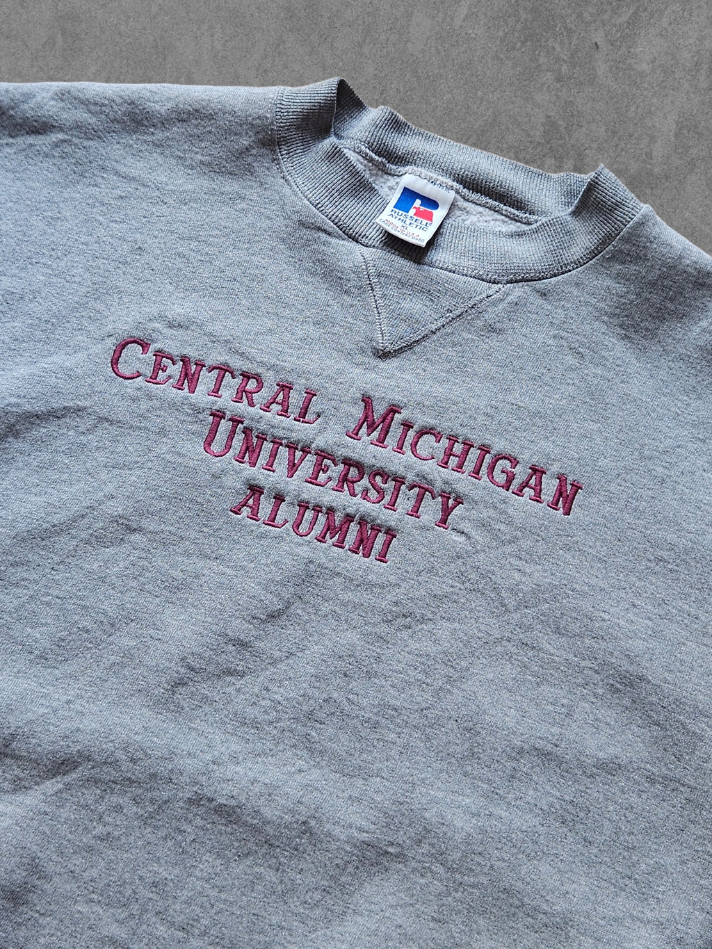 90s RUSSELL ATHLETIC ''CENTRAL MICHIGAN'' SWEATSHIRT [XL]