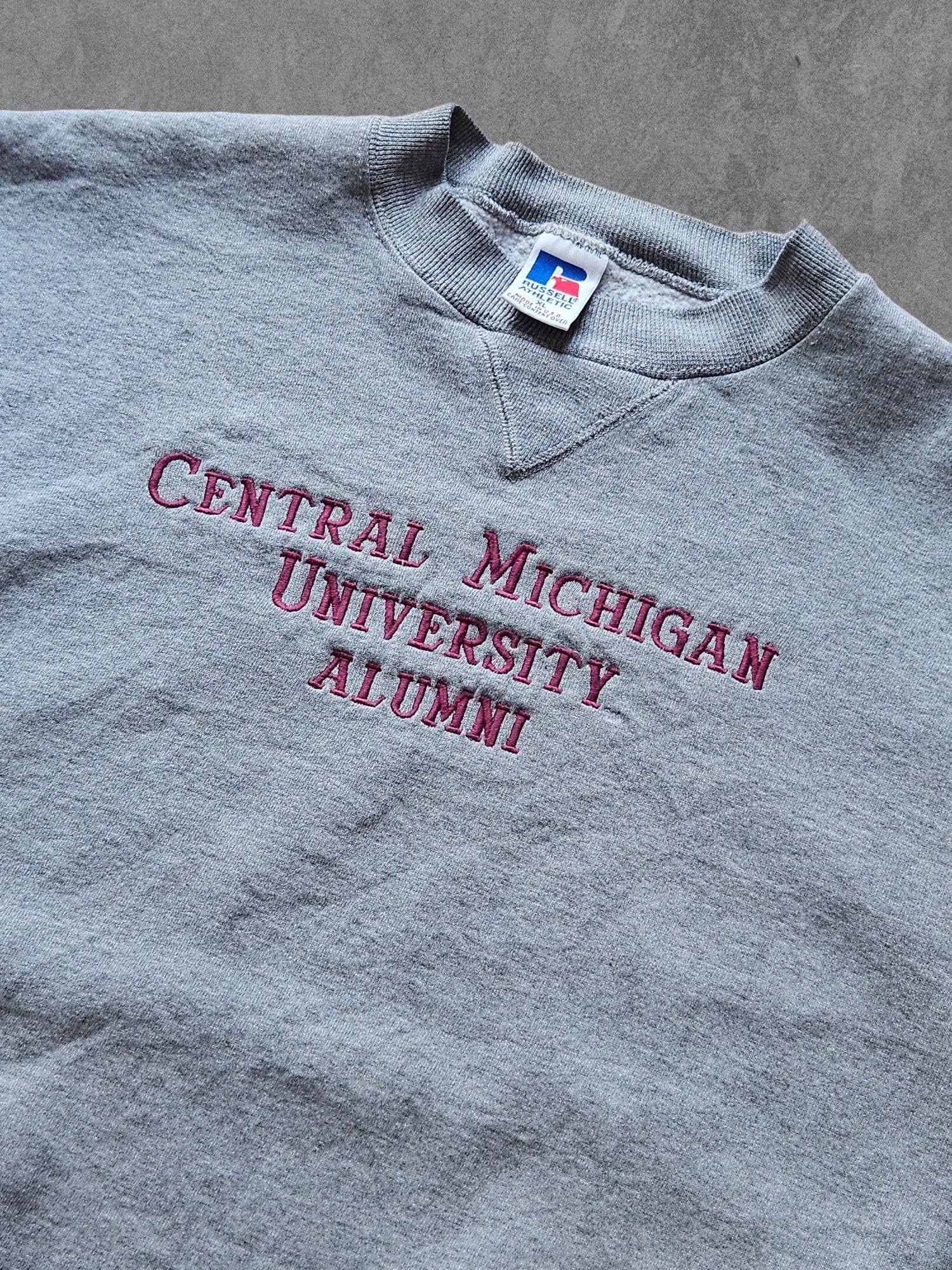 90s RUSSELL ATHLETIC ''CENTRAL MICHIGAN'' SWEATSHIRT [XL]
