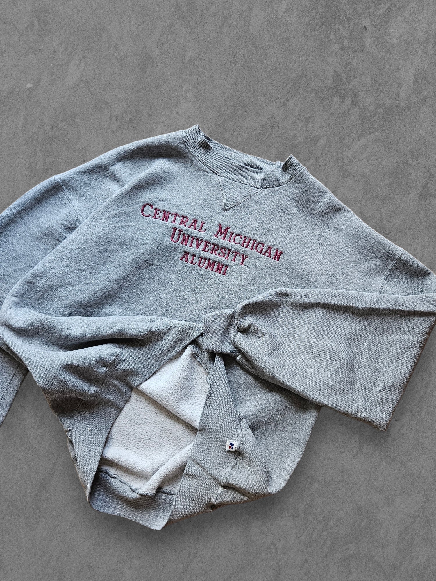 90s RUSSELL ATHLETIC ''CENTRAL MICHIGAN'' SWEATSHIRT [XL]
