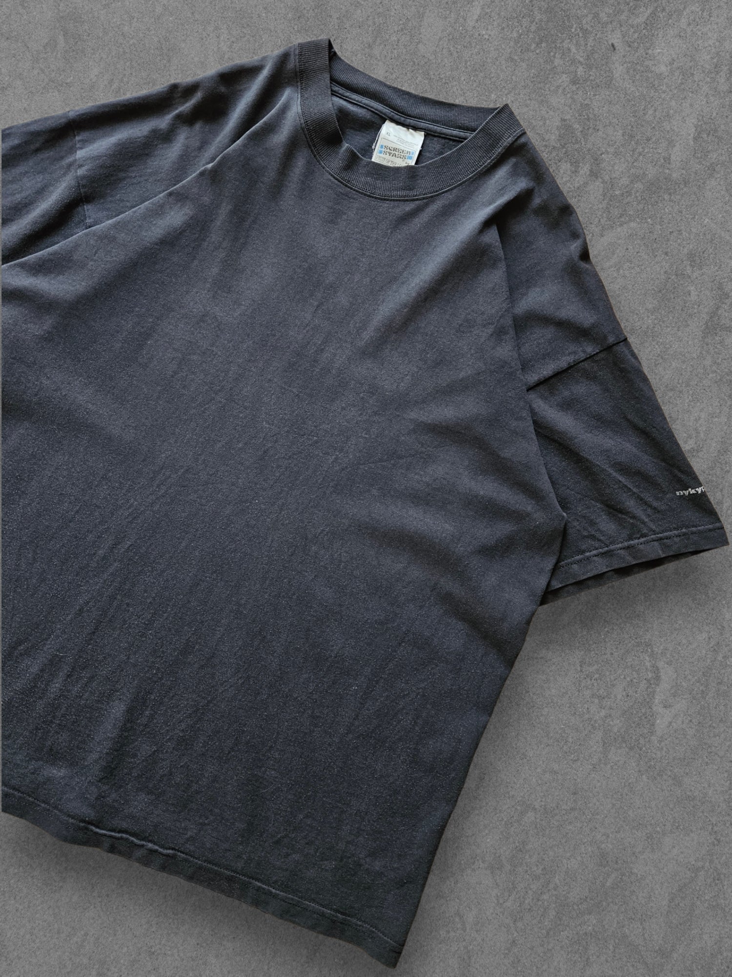 90s SCREEN STARS ''FADED WOMAN'' T-SHIRT [XL]