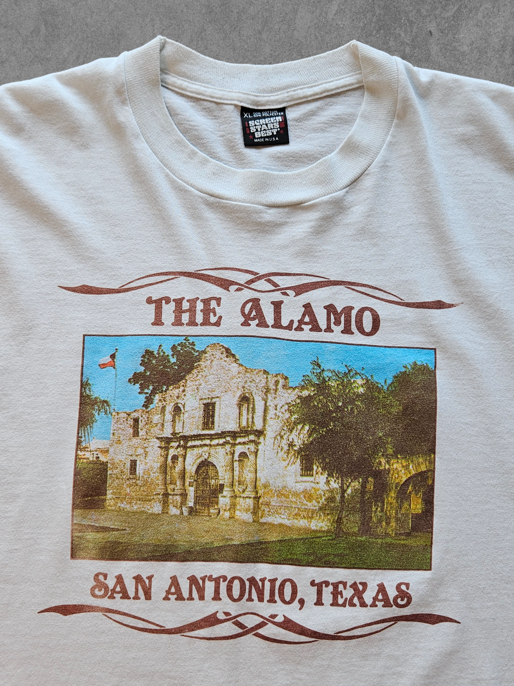 90s SCREEN STARS ''THE ALAMO'' T-SHIRT [XL]