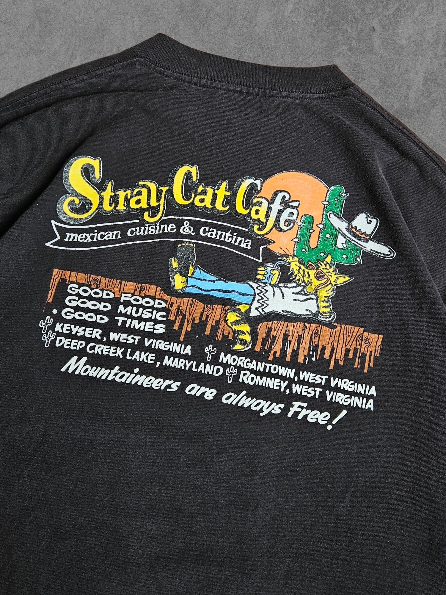 90s STRAY CAT CAFE MEXICAN CANTINA LONGSLEEVE [XL]