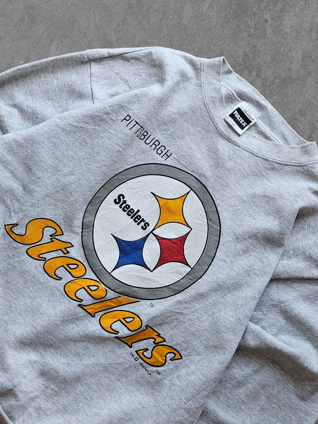 90s TULTEX ''PITTSBURGH STEELERS'' SWEATSHIRT [XXL]