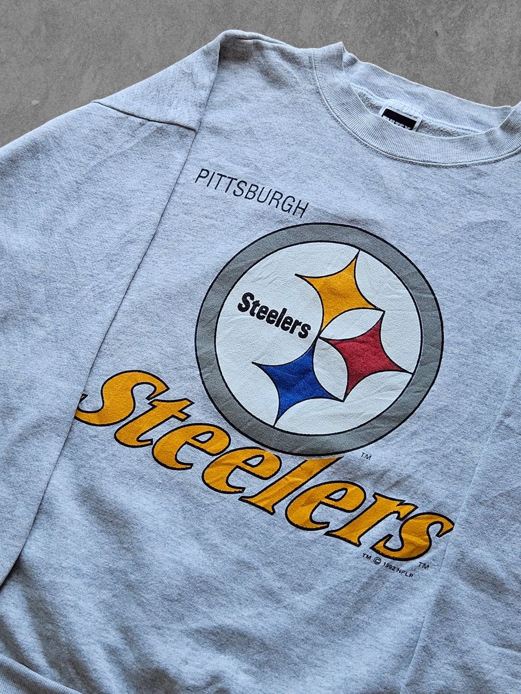 90s TULTEX ''PITTSBURGH STEELERS'' SWEATSHIRT [XXL]