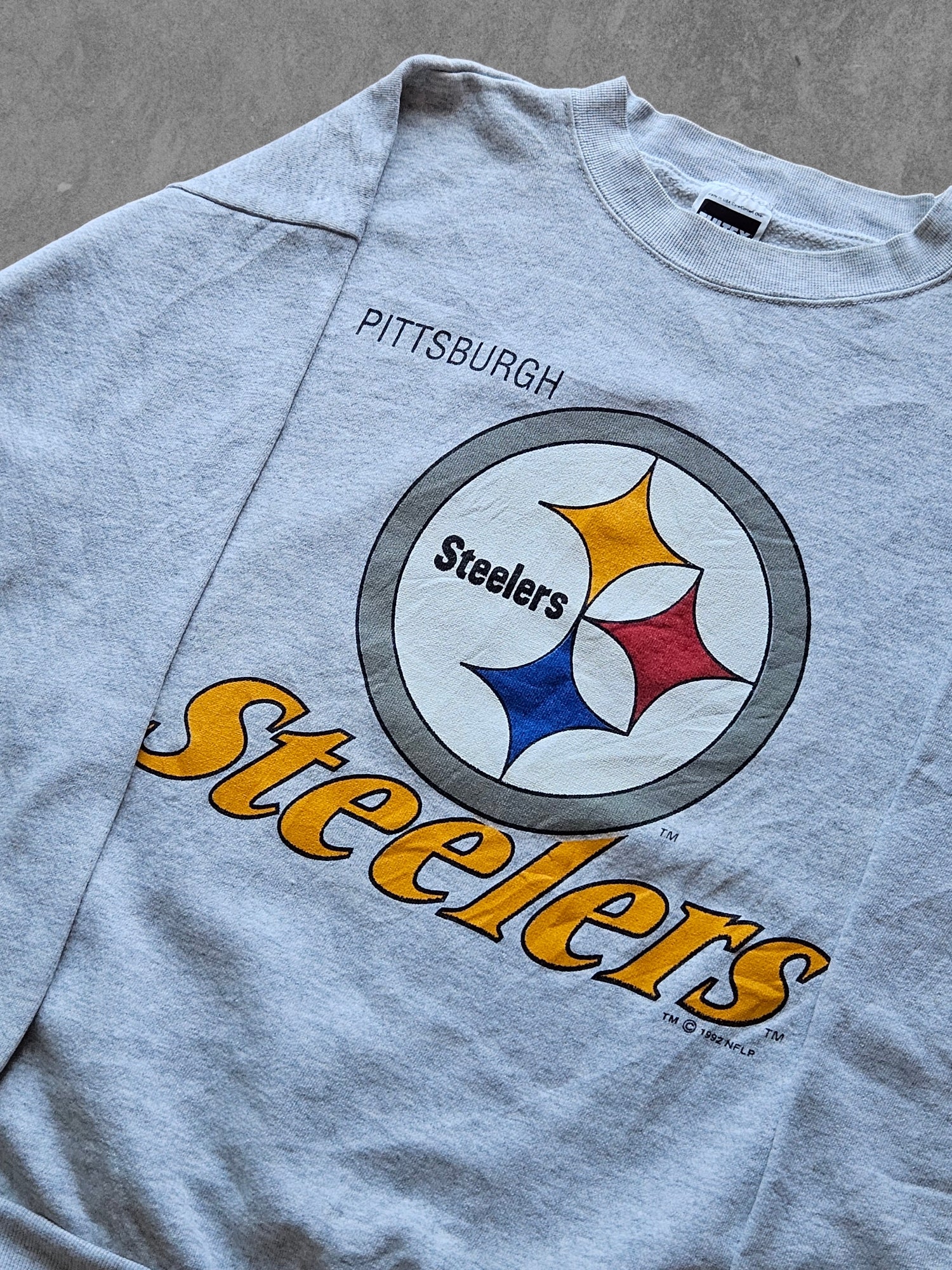 90s TULTEX ''PITTSBURGH STEELERS'' SWEATSHIRT [XXL]