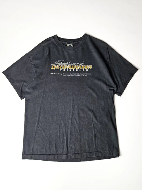 1990s Peterborough Half Iron Distance Triathlon Vintage T-Shirt [L]