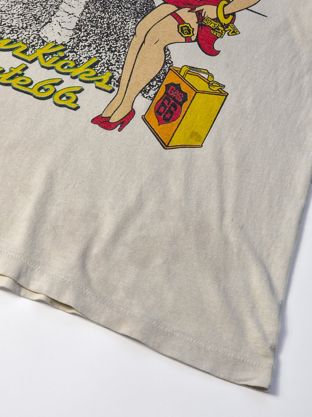 1990s Betty Boop Vintage T-Shirt "Route 66 Double-Sided" [XL]