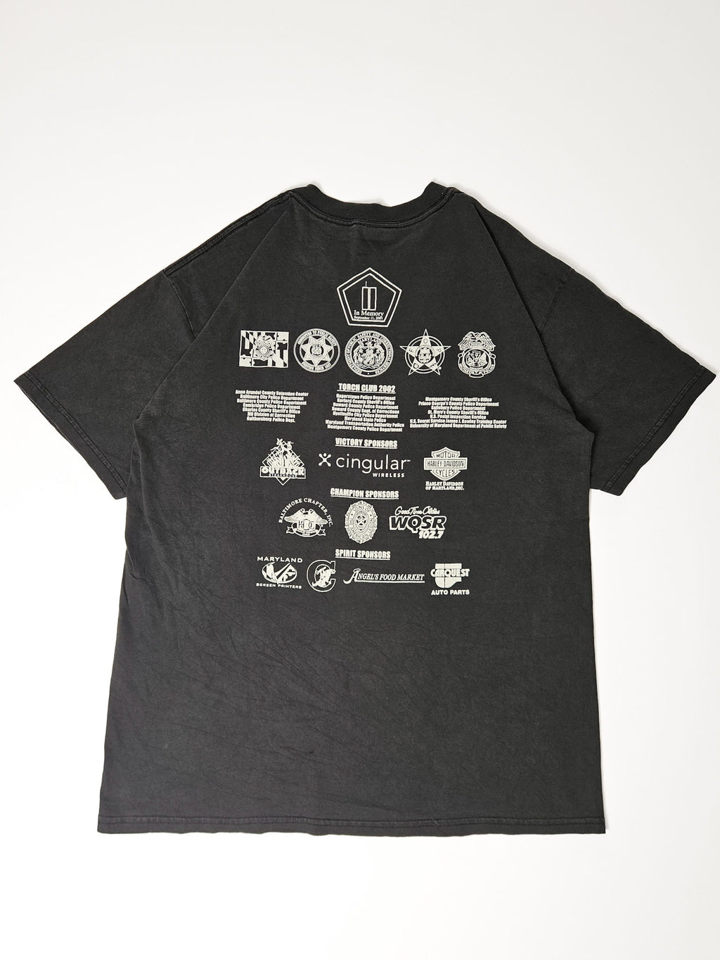 2002 Vintage Gildan T-shirt ''Torch Run Maryland – Toyota'' [L]