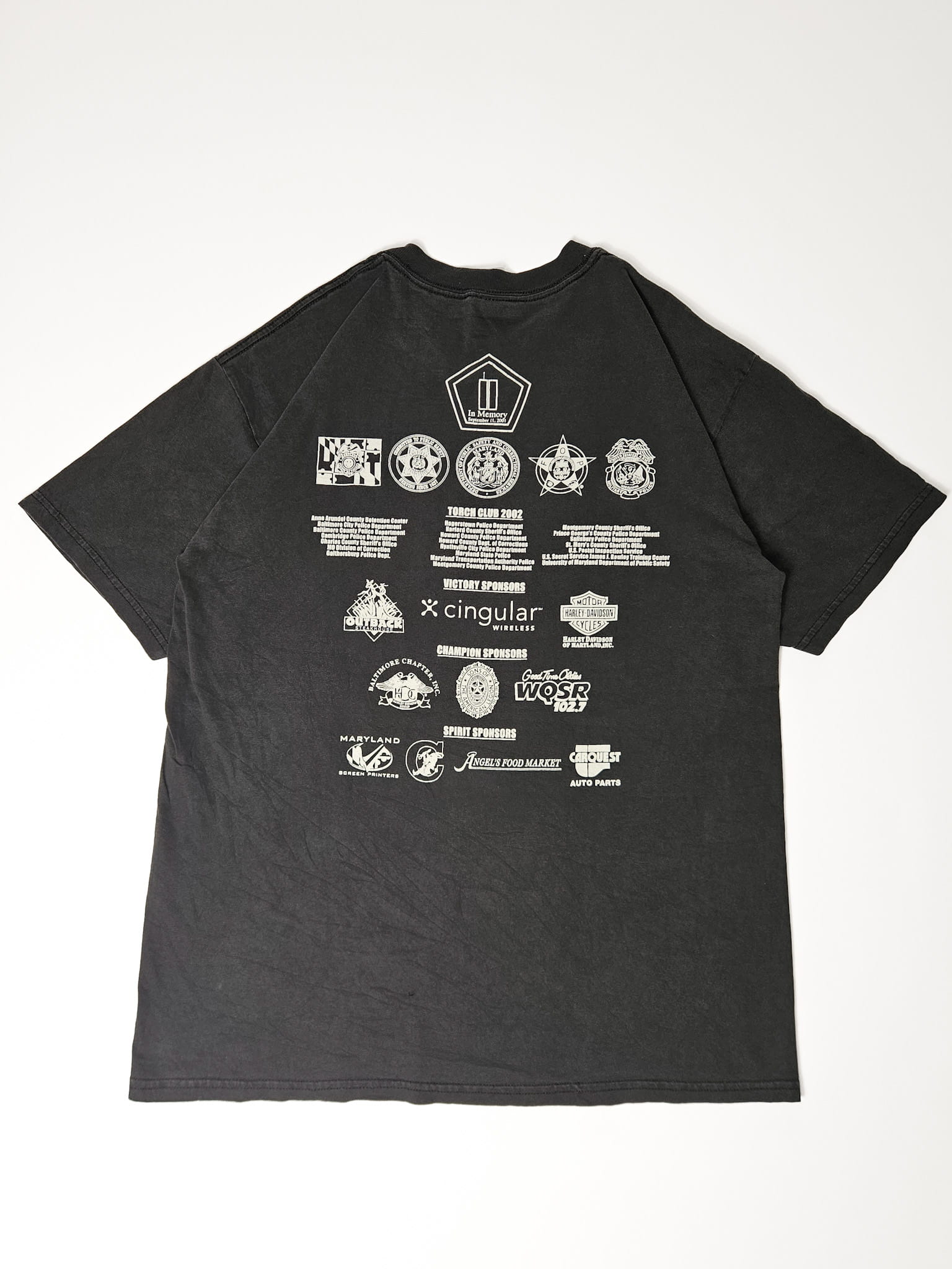 2002 Vintage Gildan T-shirt ''Torch Run Maryland – Toyota'' [L]