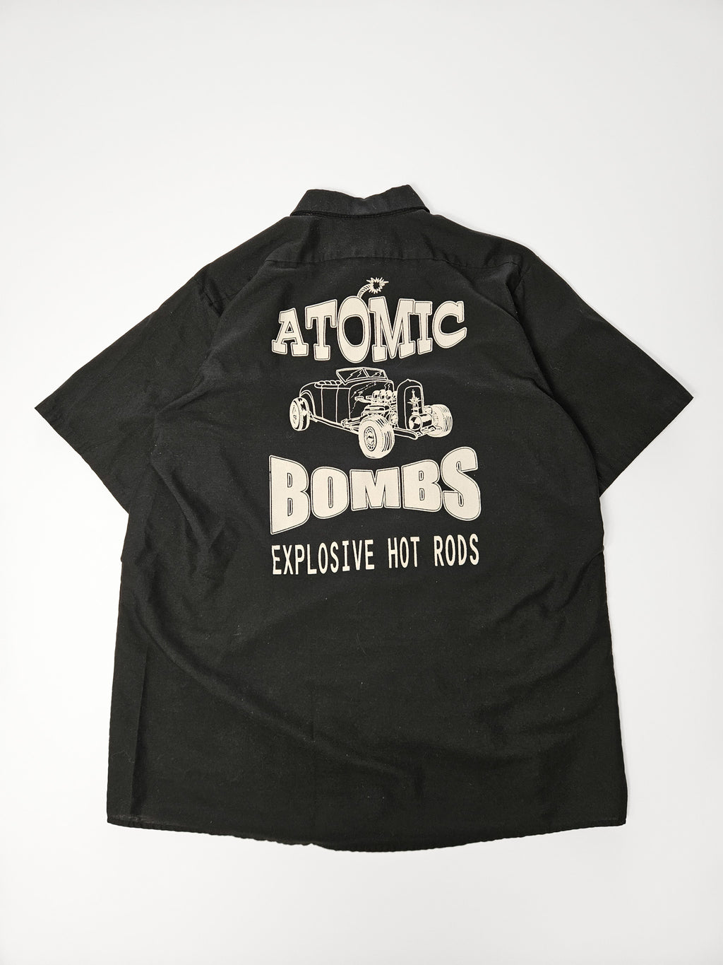 2000s Vintage Work Shirt ''Hot Rods'' [XL]