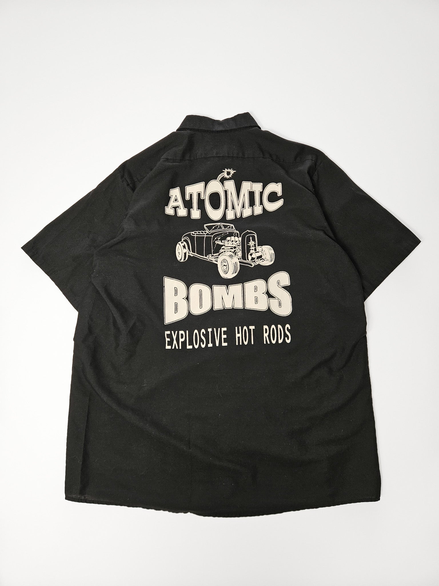 2000s Vintage Work Shirt ''Hot Rods'' [XL]
