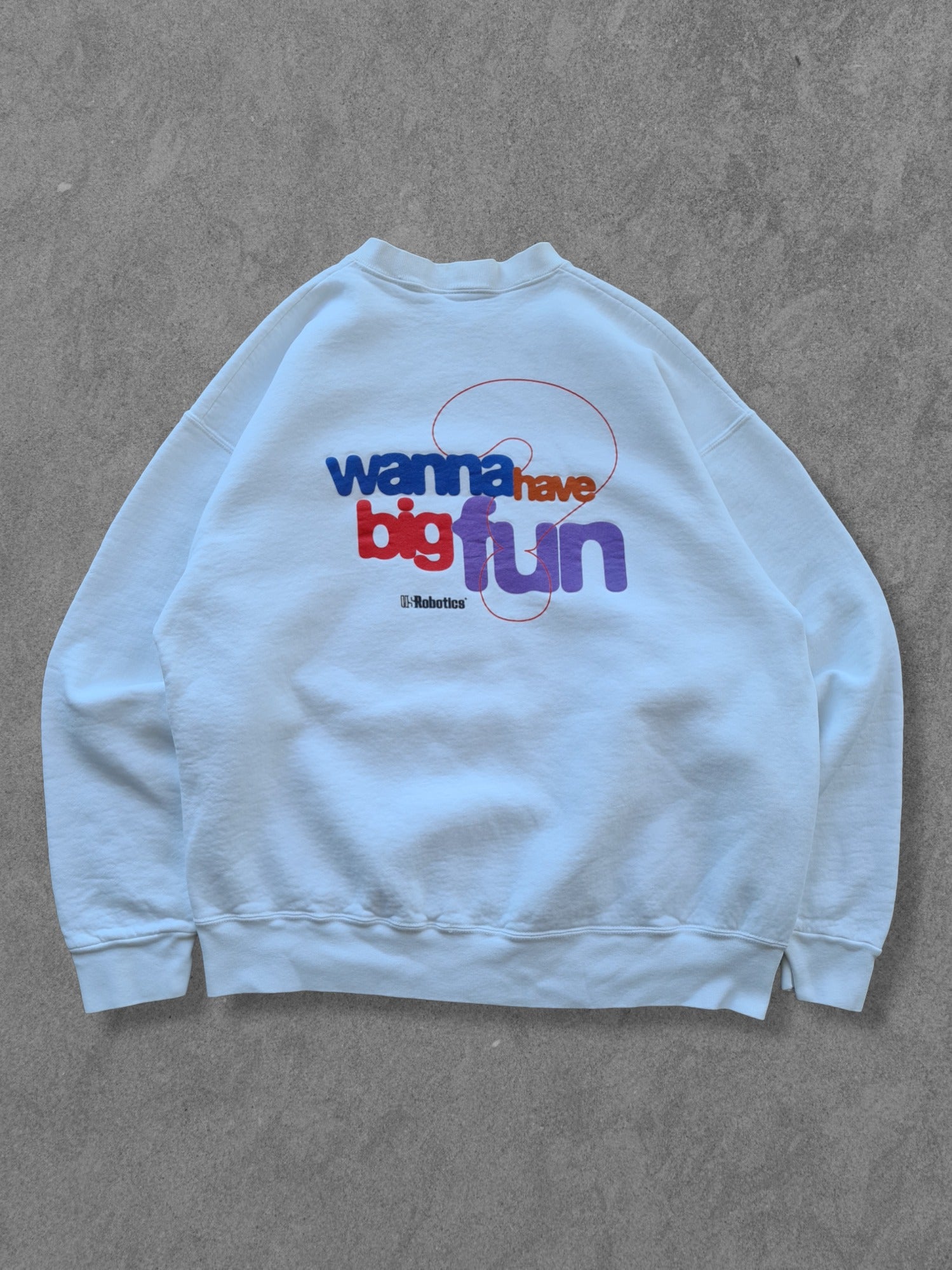 De vintage winkel met tweedehands kleding uit de thrift | 00s U.S. ROBOTICS ''BIG PICTURE'' SWEATSHIRT [XL] SWEATSHIRT
