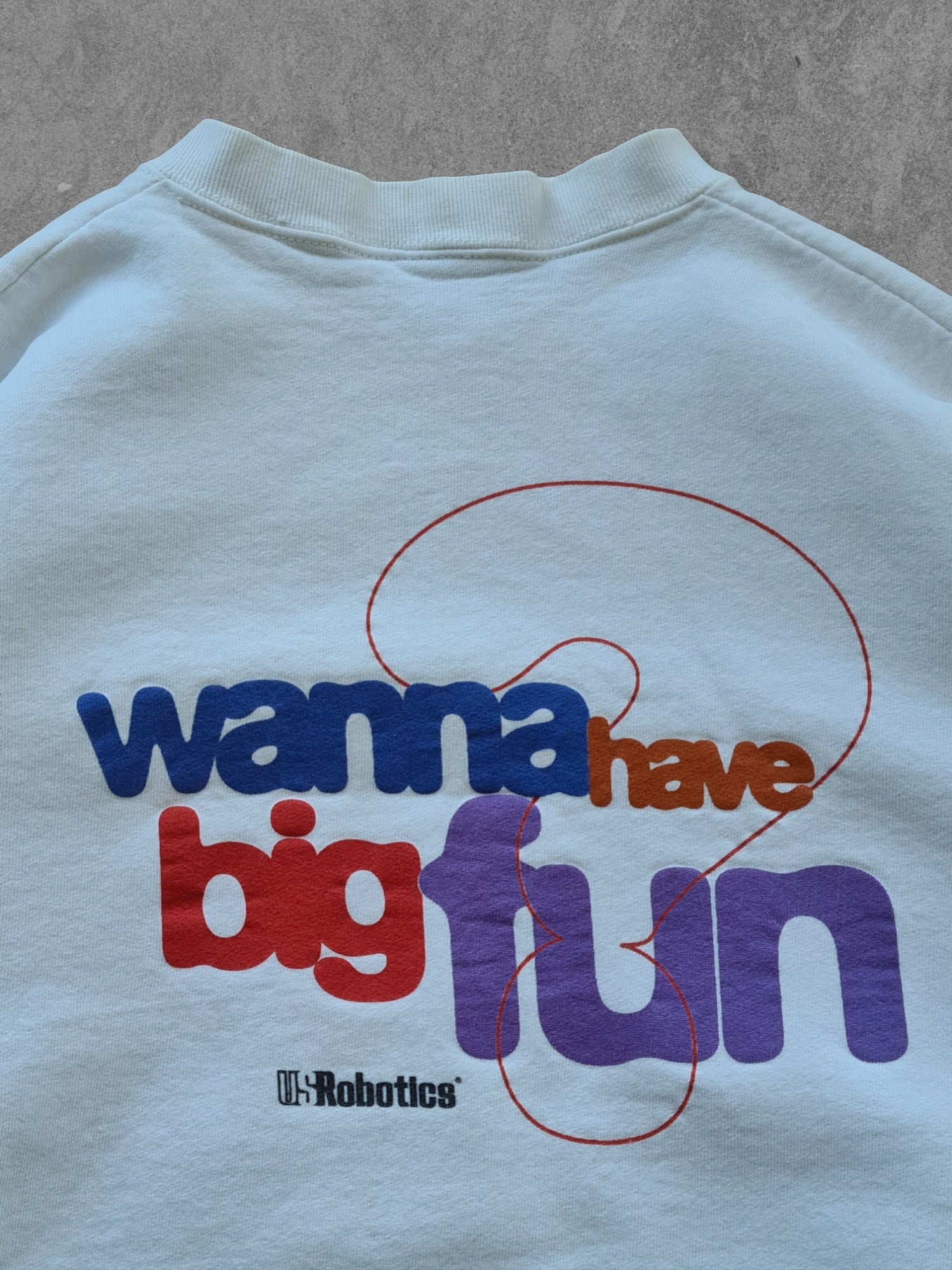 De vintage winkel met tweedehands kleding uit de thrift | 00s U.S. ROBOTICS ''BIG PICTURE'' SWEATSHIRT [XL] SWEATSHIRT