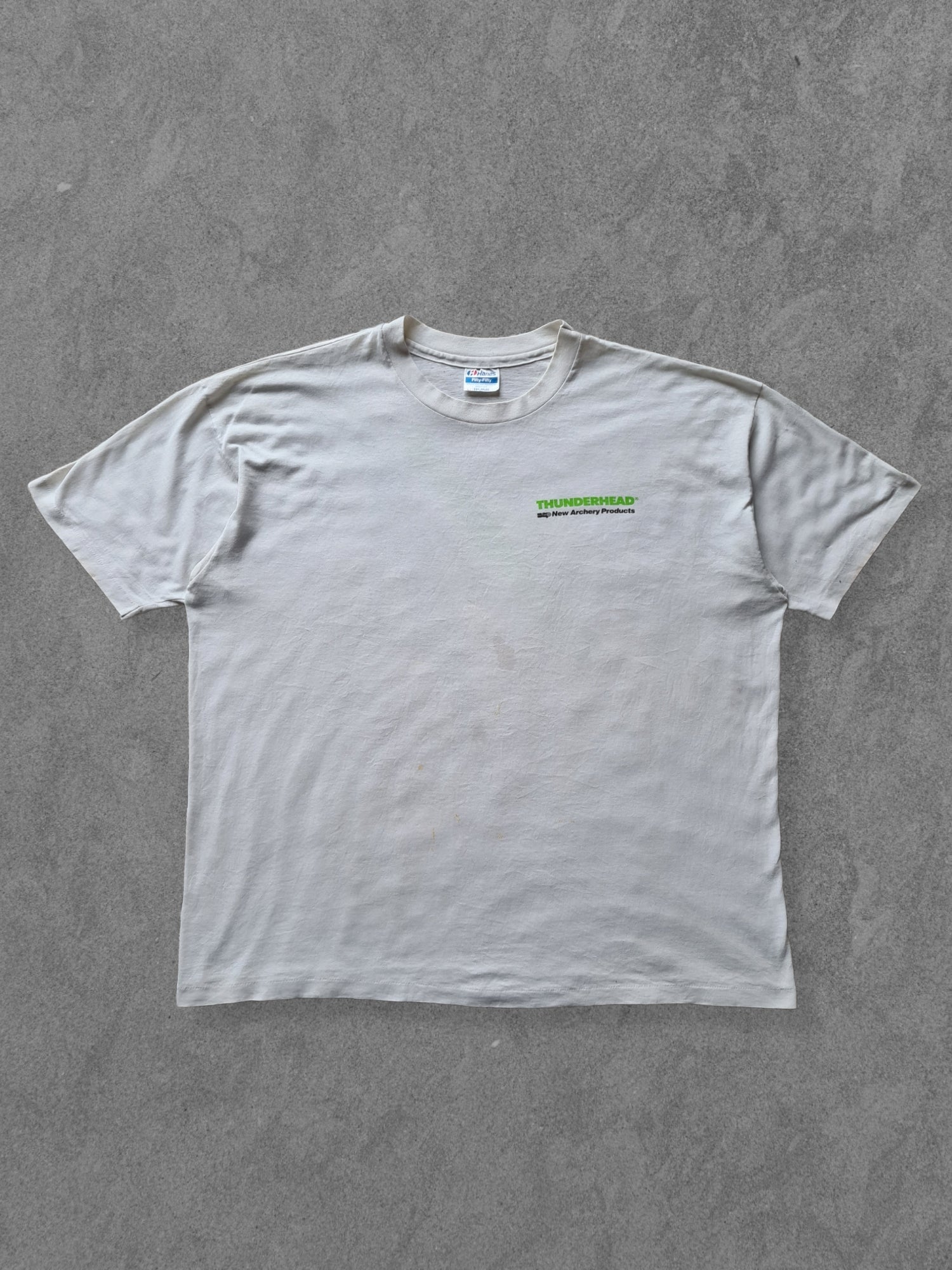 De vintage winkel met tweedehands kleding uit de thrift | 1989 HANES ''THUNDERHEAD'' T-SHIRT [XL] T-SHIRT