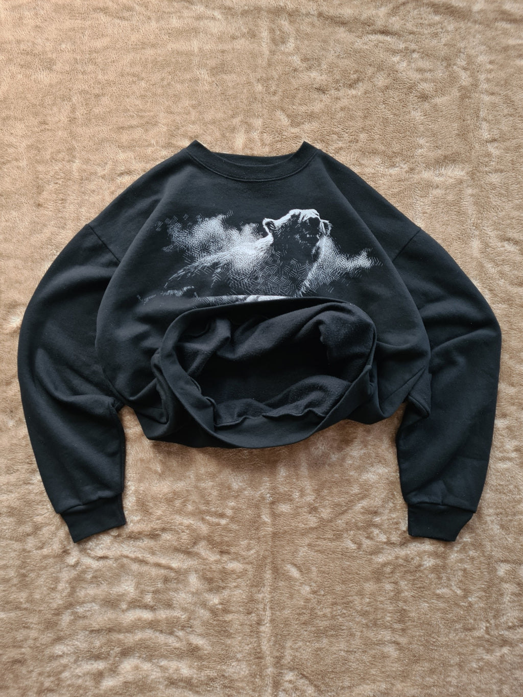 De vintage winkel met tweedehands kleding uit de thrift | 1992 HARLEQUIN ''CANADIAN WILDLIFE'' SWEATSHIRT [L] SWEATSHIRT