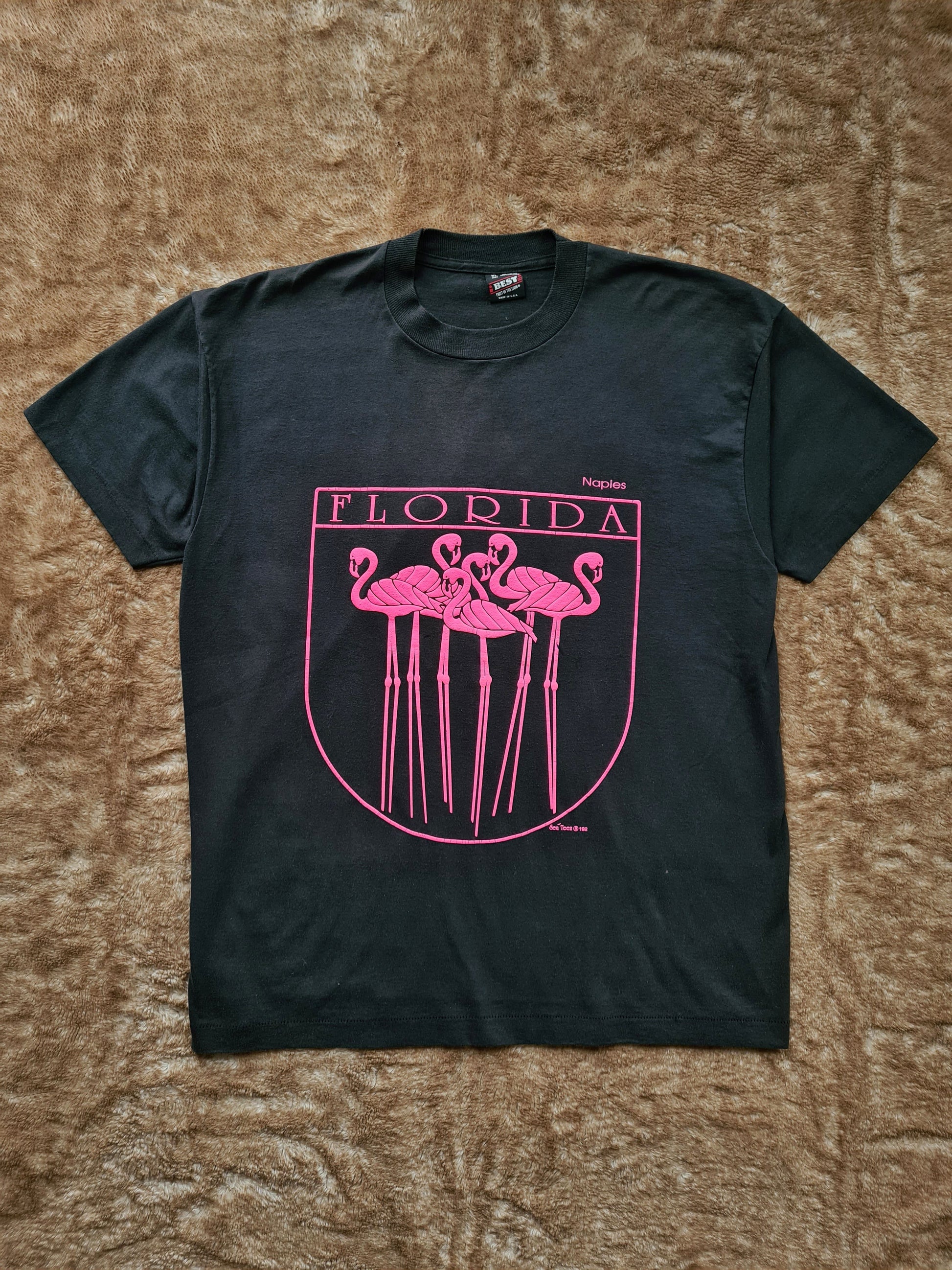 De vintage winkel met tweedehands kleding uit de thrift | 1993 BEST FRUIT OF THE LOOM ''FLORIDA'' T-SHIRT [XL] T-SHIRT