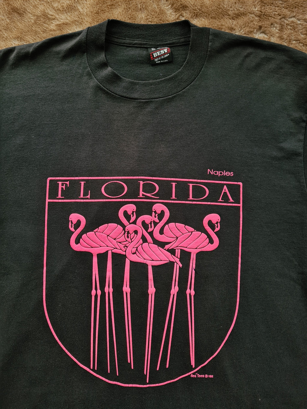 De vintage winkel met tweedehands kleding uit de thrift | 1993 BEST FRUIT OF THE LOOM ''FLORIDA'' T-SHIRT [XL] T-SHIRT