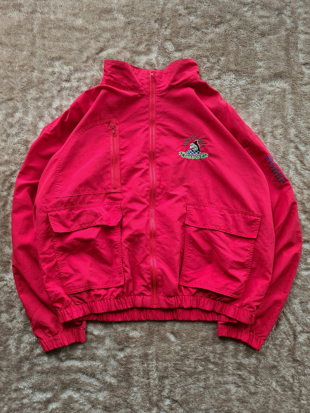 De vintage winkel met tweedehands kleding uit de thrift | 1994 STARBUS ''OAKLAND U.S. OPEN'' JACKET [XL] OUTERWEAR