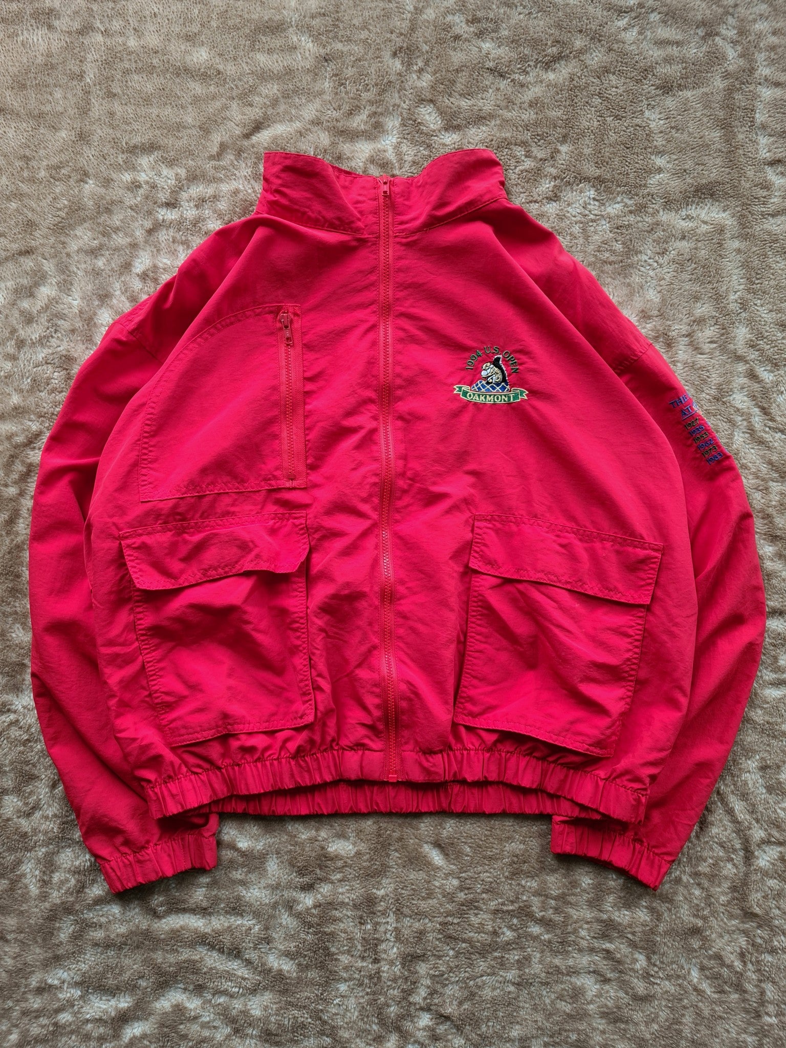 De vintage winkel met tweedehands kleding uit de thrift | 1994 STARBUS ''OAKLAND U.S. OPEN'' JACKET [XL] OUTERWEAR