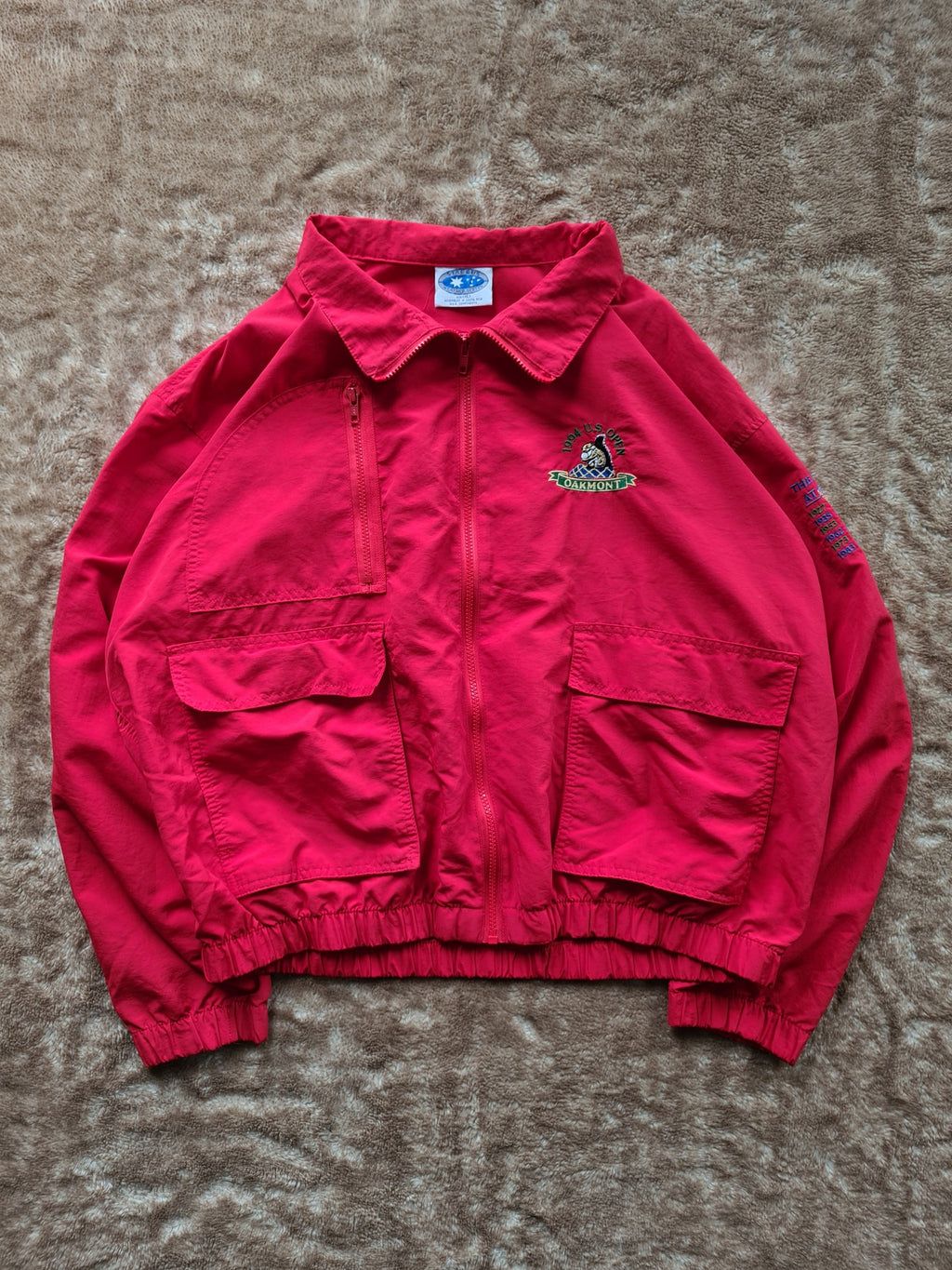 De vintage winkel met tweedehands kleding uit de thrift | 1994 STARBUS ''OAKLAND U.S. OPEN'' JACKET [XL] OUTERWEAR