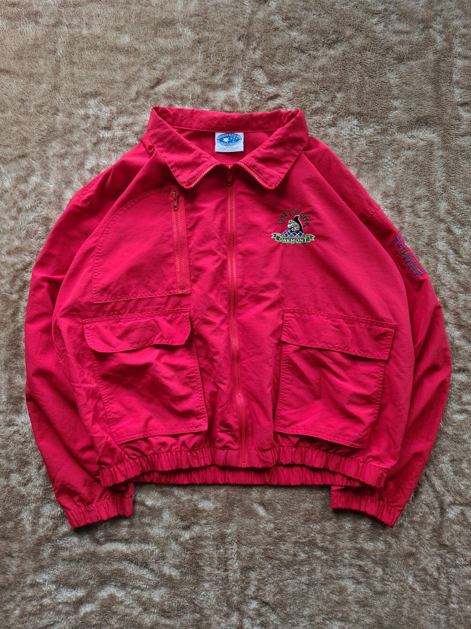 De vintage winkel met tweedehands kleding uit de thrift | 1994 STARBUS ''OAKLAND U.S. OPEN'' JACKET [XL] OUTERWEAR
