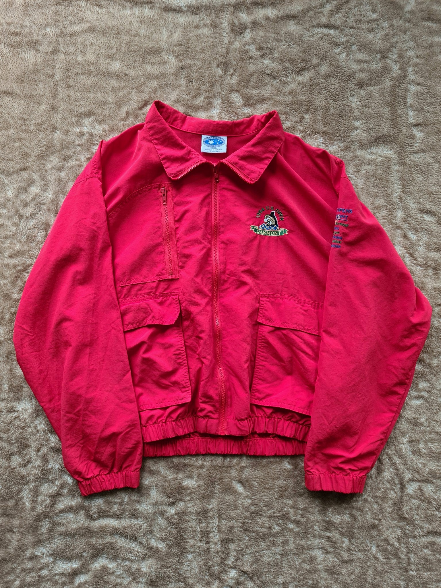 De vintage winkel met tweedehands kleding uit de thrift | 1994 STARBUS ''OAKLAND U.S. OPEN'' JACKET [XL] OUTERWEAR