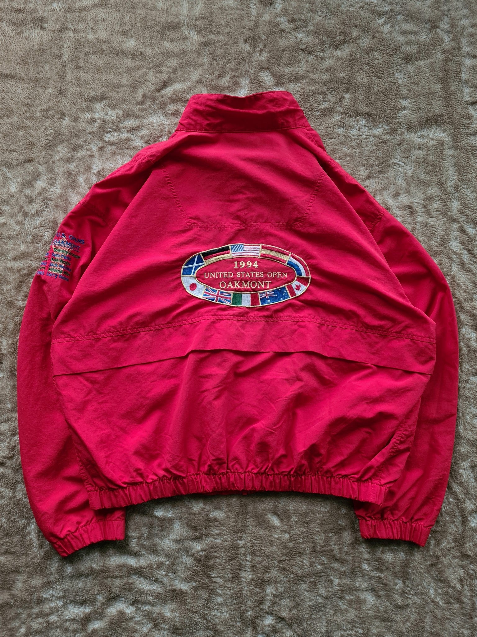 De vintage winkel met tweedehands kleding uit de thrift | 1994 STARBUS ''OAKLAND U.S. OPEN'' JACKET [XL] OUTERWEAR