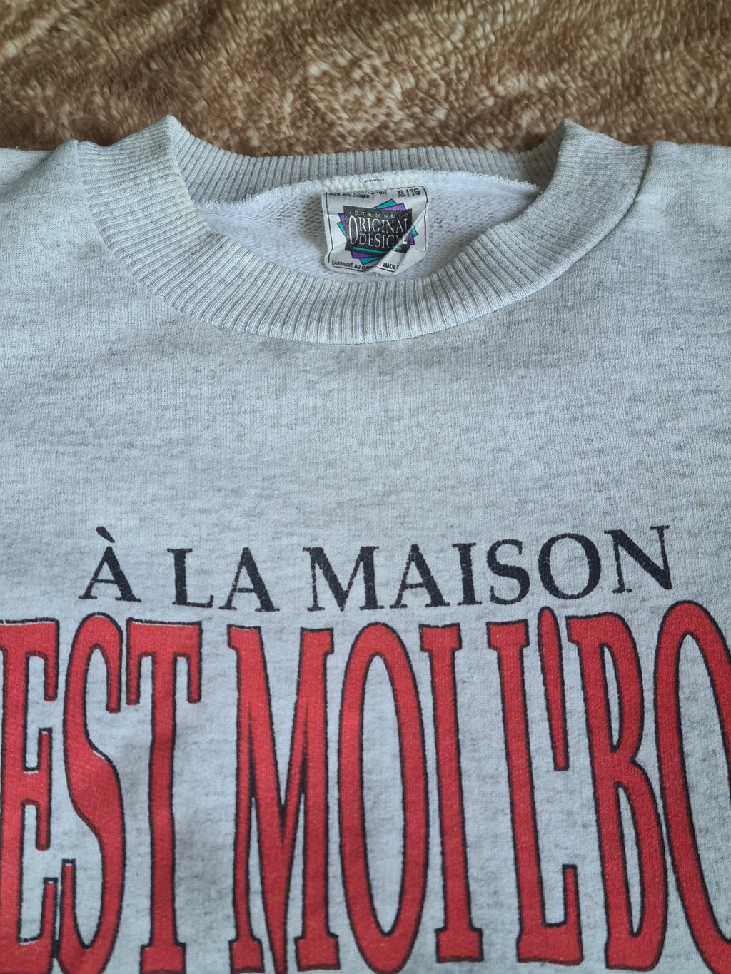De vintage winkel met tweedehands kleding uit de thrift | 1995 VÊTEMENTS ORIGINAL DESIGN SWEATSHIRT [XL] SWEATSHIRT