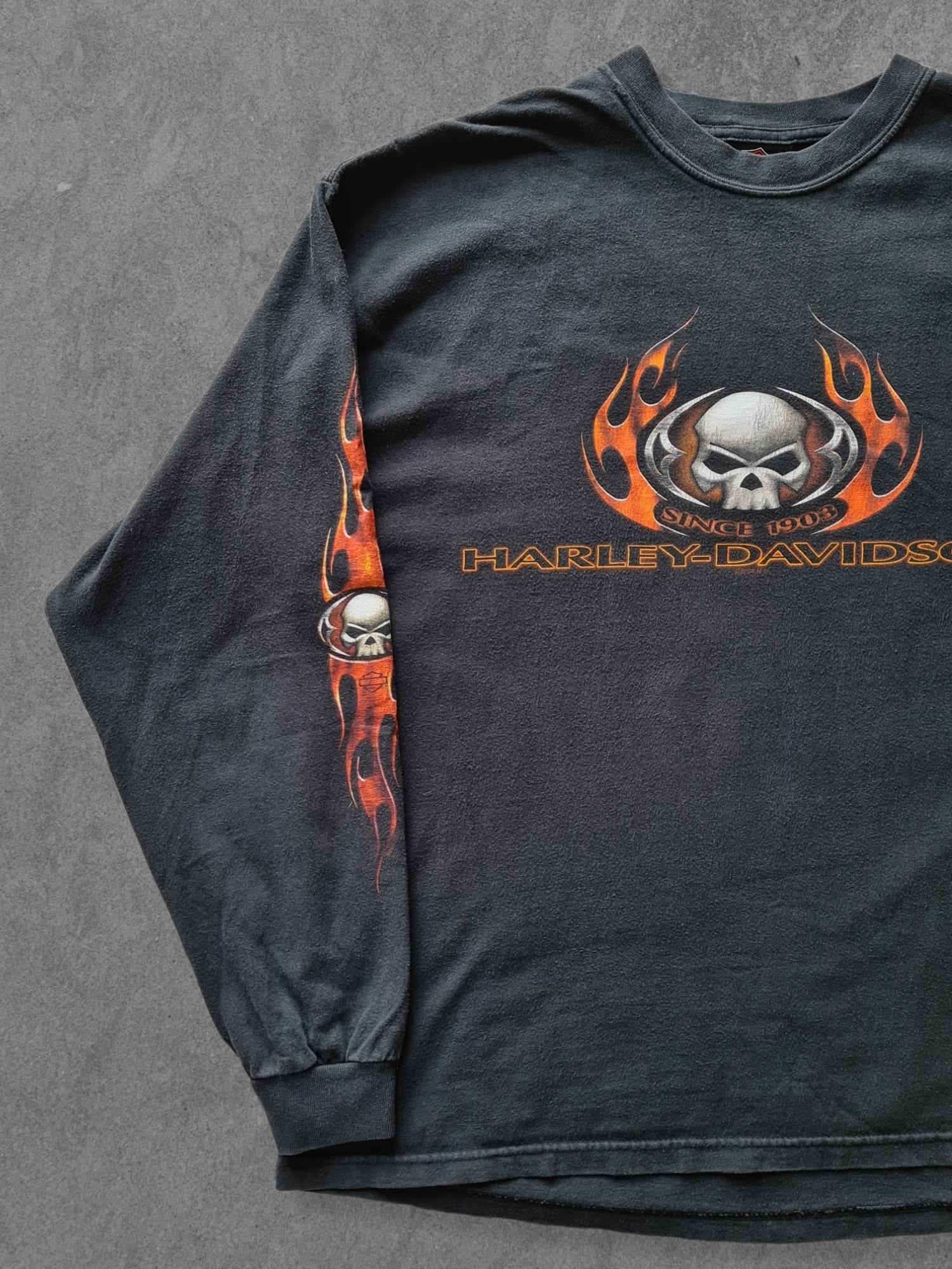 De vintage winkel met tweedehands kleding uit de thrift | 00s HARLEY DAVIDSON ''ARIZONA'' LONGSLEEVE [XL] T-SHIRT