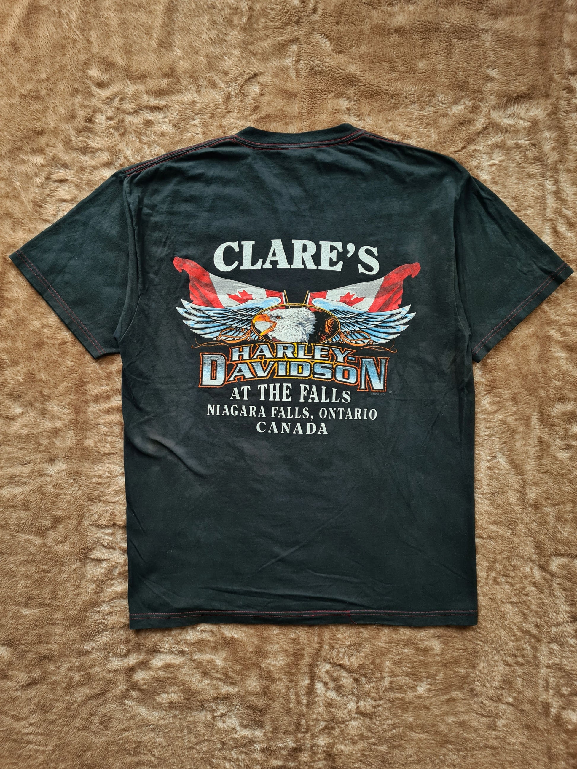 De vintage winkel met tweedehands kleding uit de thrift | 2006 HARLEY DAVIDSON ''ROAD HOG'' T-SHIRT [L] T-SHIRT
