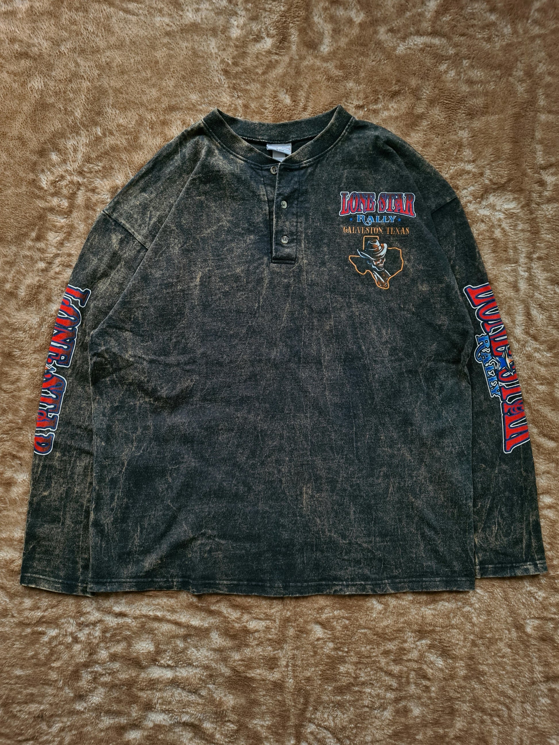 De vintage winkel met tweedehands kleding uit de thrift | 2008 ANVIL ''LONE STAR RALLY'' LONGSLEEVE [XL] SWEATSHIRT