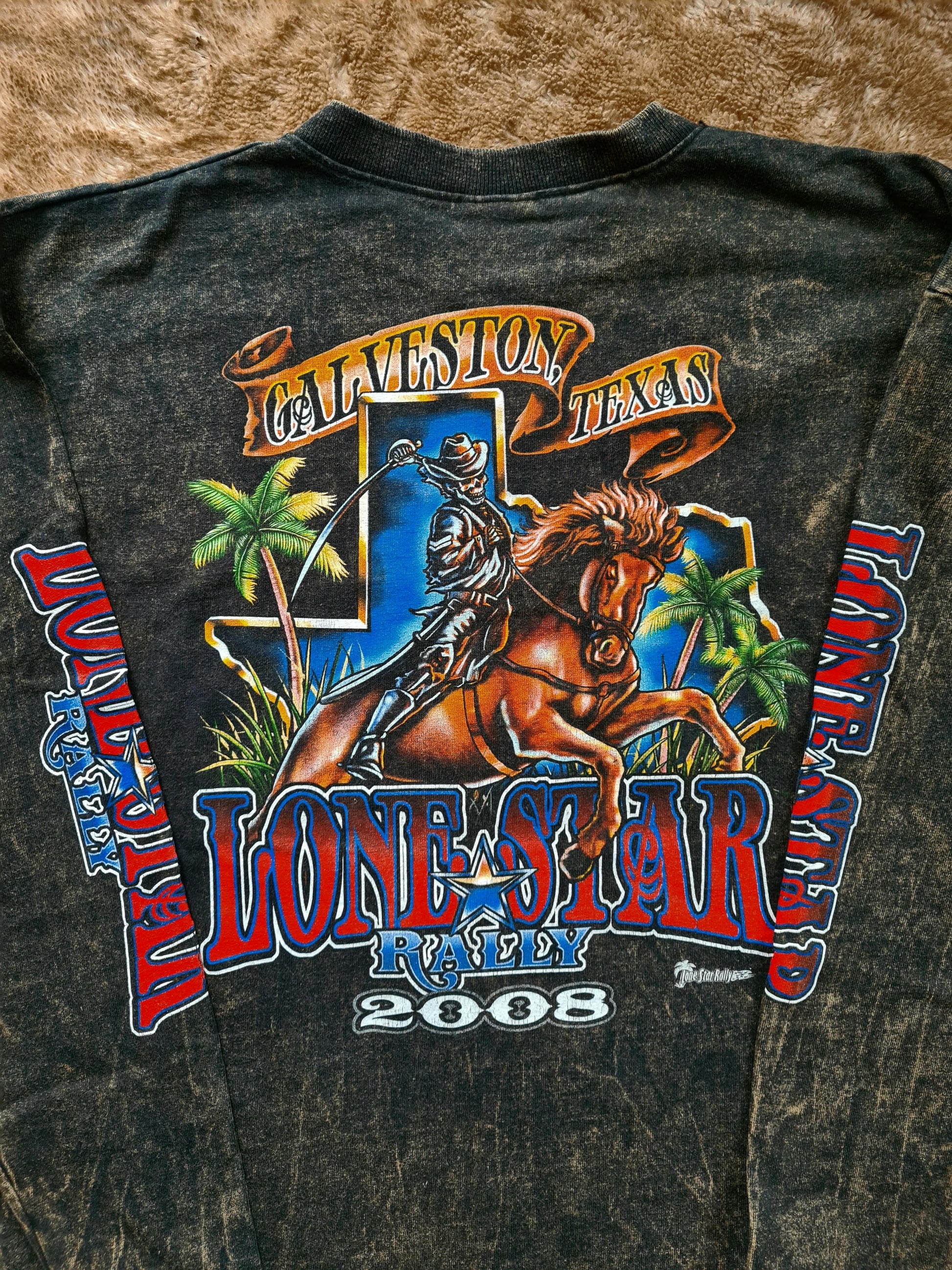 De vintage winkel met tweedehands kleding uit de thrift | 2008 ANVIL ''LONE STAR RALLY'' LONGSLEEVE [XL] SWEATSHIRT