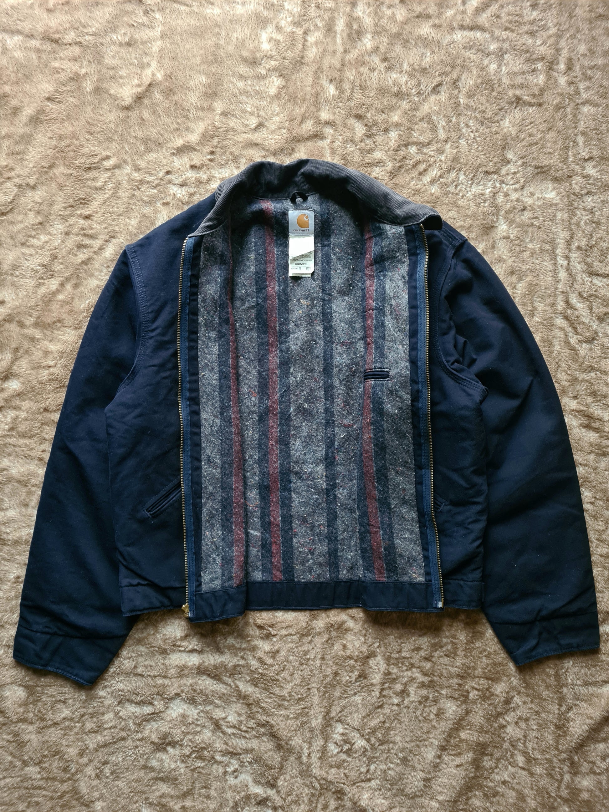De vintage winkel met tweedehands kleding uit de thrift | 2005 CARHARTT BLANKET LINED DETROIT JACKET [XL] OUTERWEAR