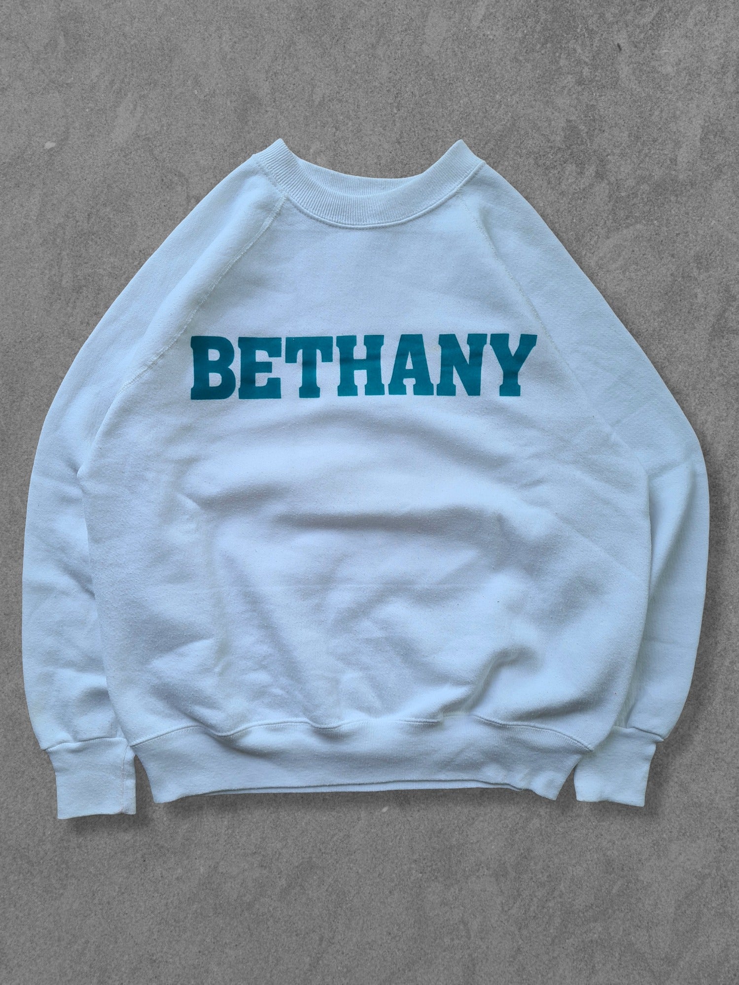 De vintage winkel met tweedehands kleding uit de thrift | 80s BETHANY COLLEGE SWEATSHIRT [L] SWEATSHIRT
