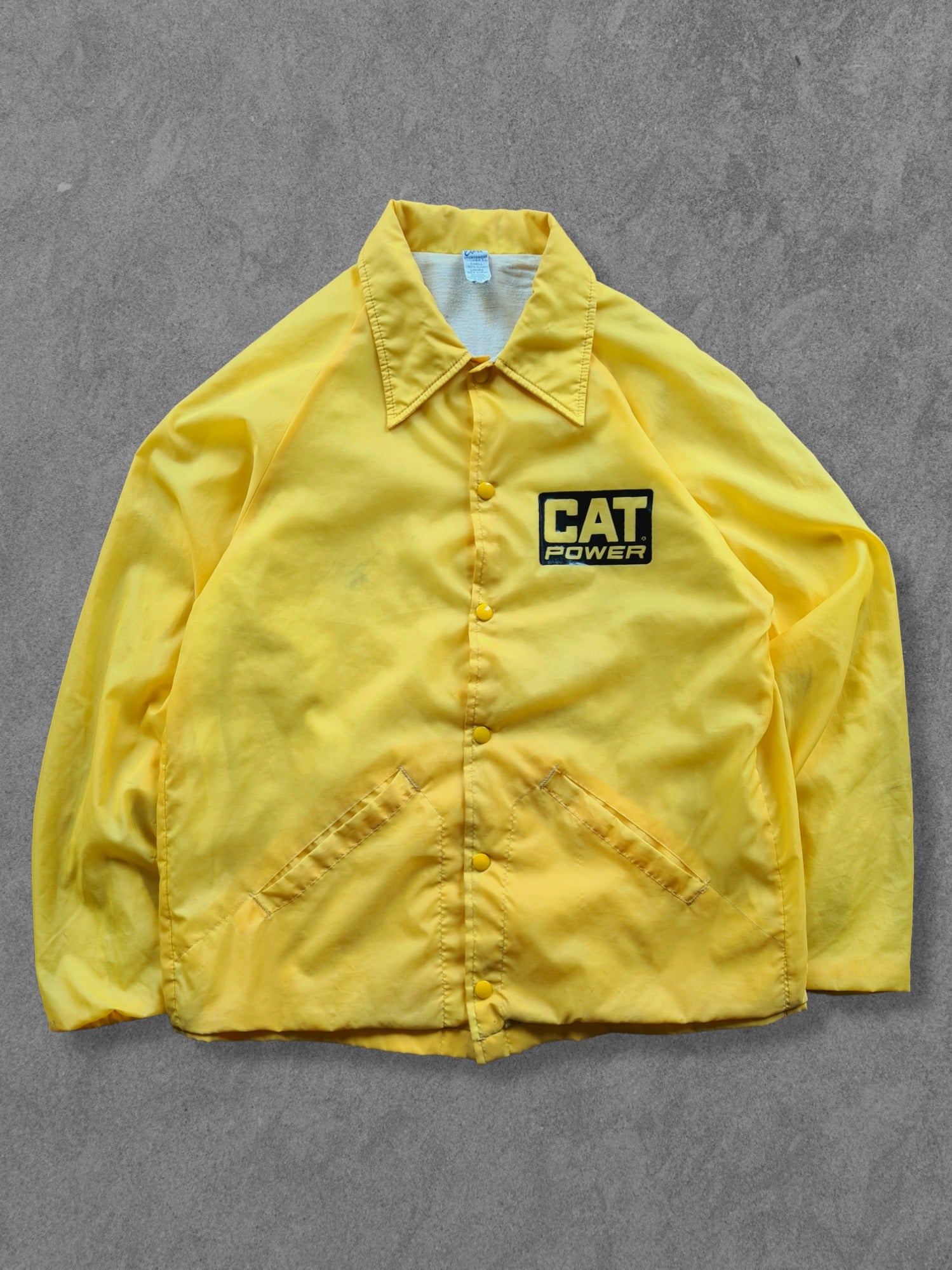De vintage winkel met tweedehands kleding uit de thrift | 80s EBERT ''CAT POWER'' COACH JACKET [M] OUTERWEAR