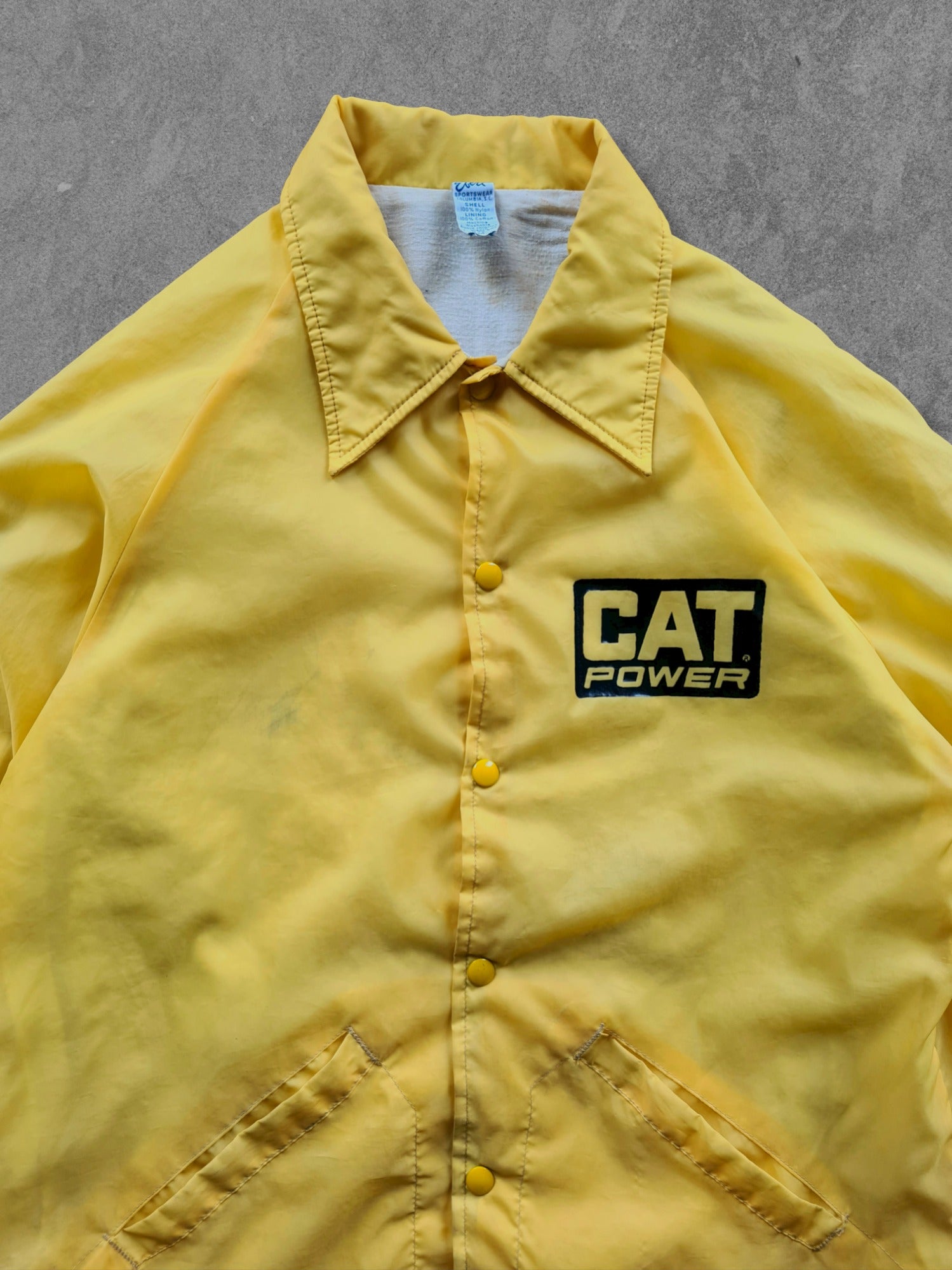 De vintage winkel met tweedehands kleding uit de thrift | 80s EBERT ''CAT POWER'' COACH JACKET [M] OUTERWEAR