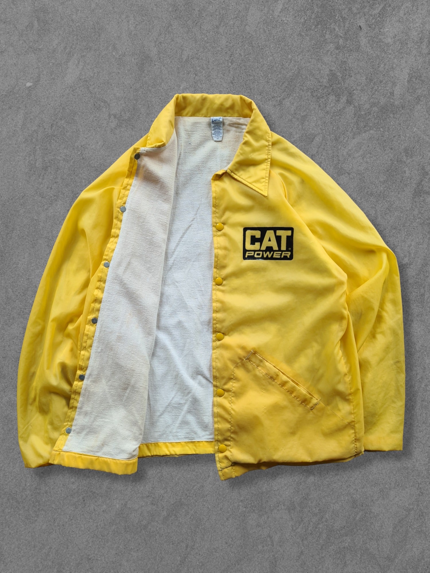 De vintage winkel met tweedehands kleding uit de thrift | 80s EBERT ''CAT POWER'' COACH JACKET [M] OUTERWEAR