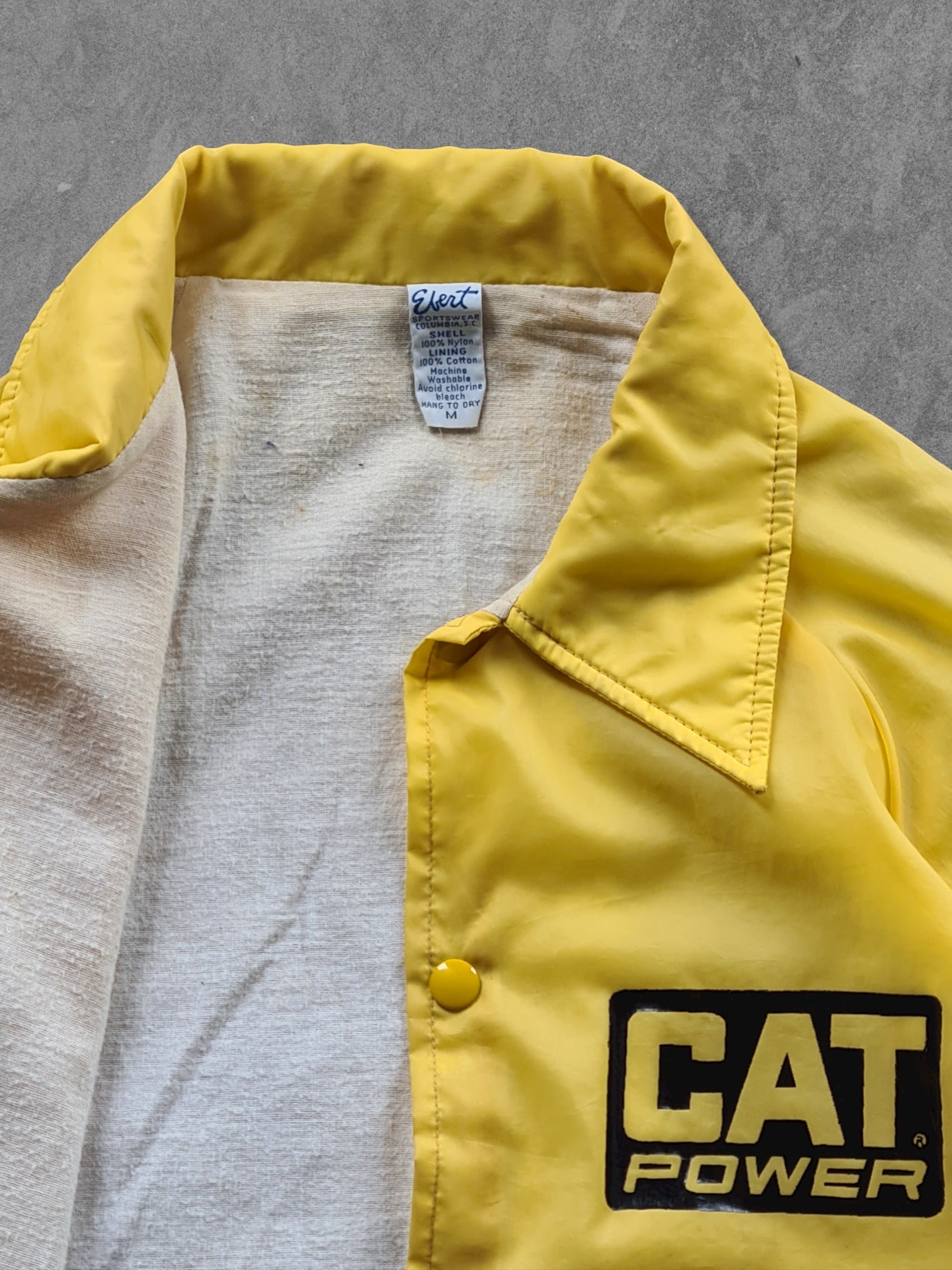 De vintage winkel met tweedehands kleding uit de thrift | 80s EBERT ''CAT POWER'' COACH JACKET [M] OUTERWEAR