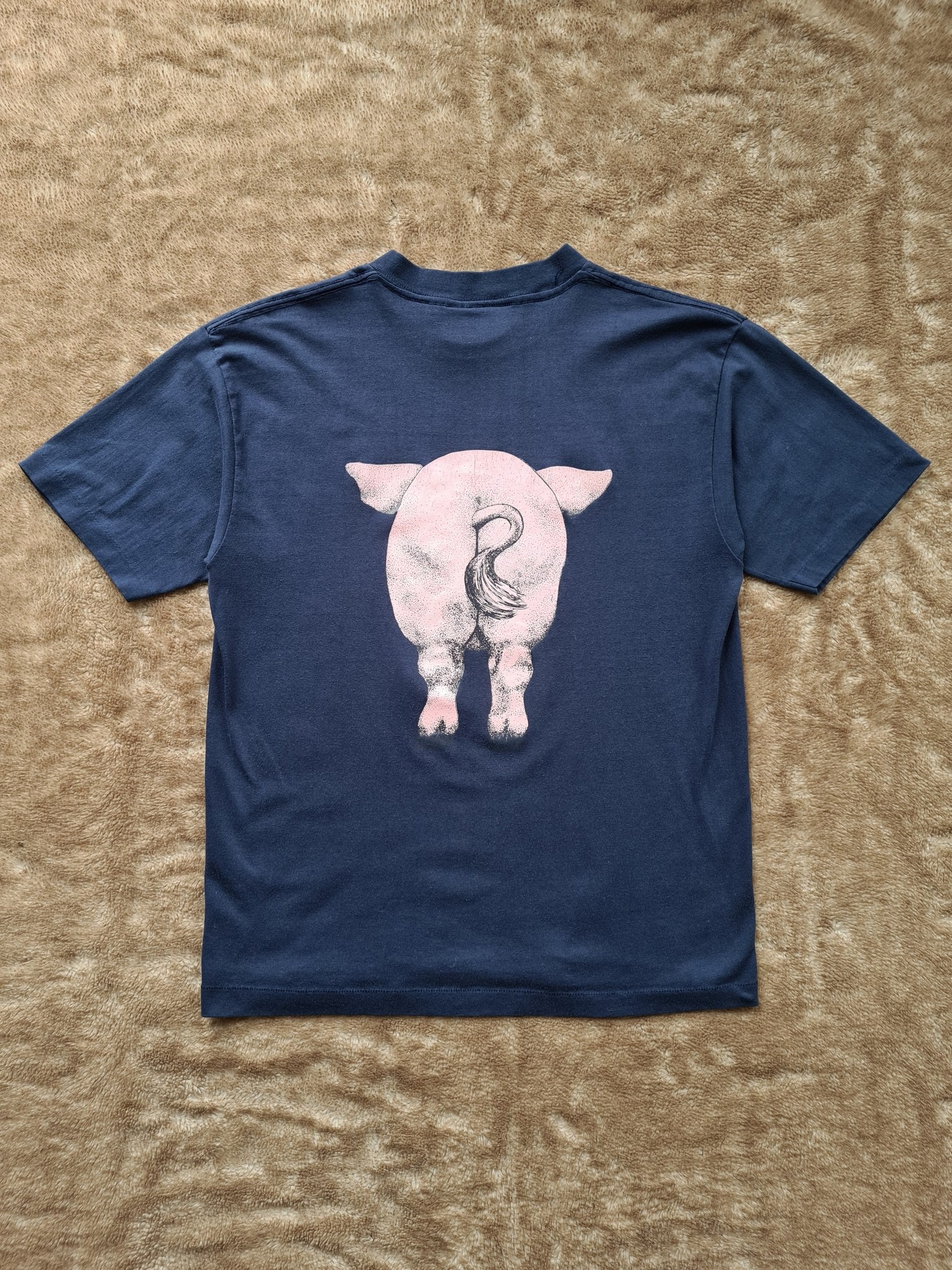 De vintage winkel met tweedehands kleding uit de thrift | 80s HEF-T BY TEE JAYS ''PIG'' T-SHIRT [L] T-SHIRT