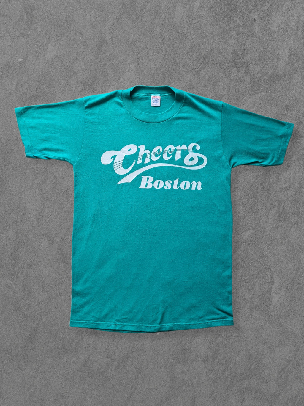 De vintage winkel met tweedehands kleding uit de thrift | 80s JERZEES BY RUSSELL ''BOSTON'' T-SHIRT [M] T-SHIRT