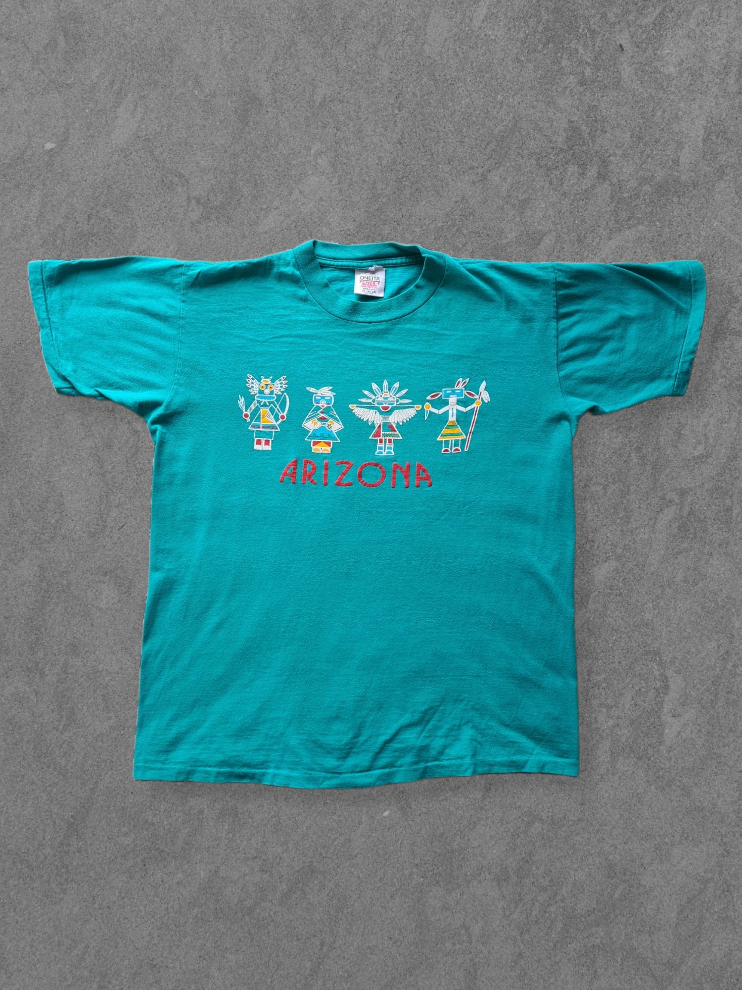 De vintage winkel met tweedehands kleding uit de thrift | 80s ONEITA ''ARIZONA'' T-SHIRT [XL] T-SHIRT
