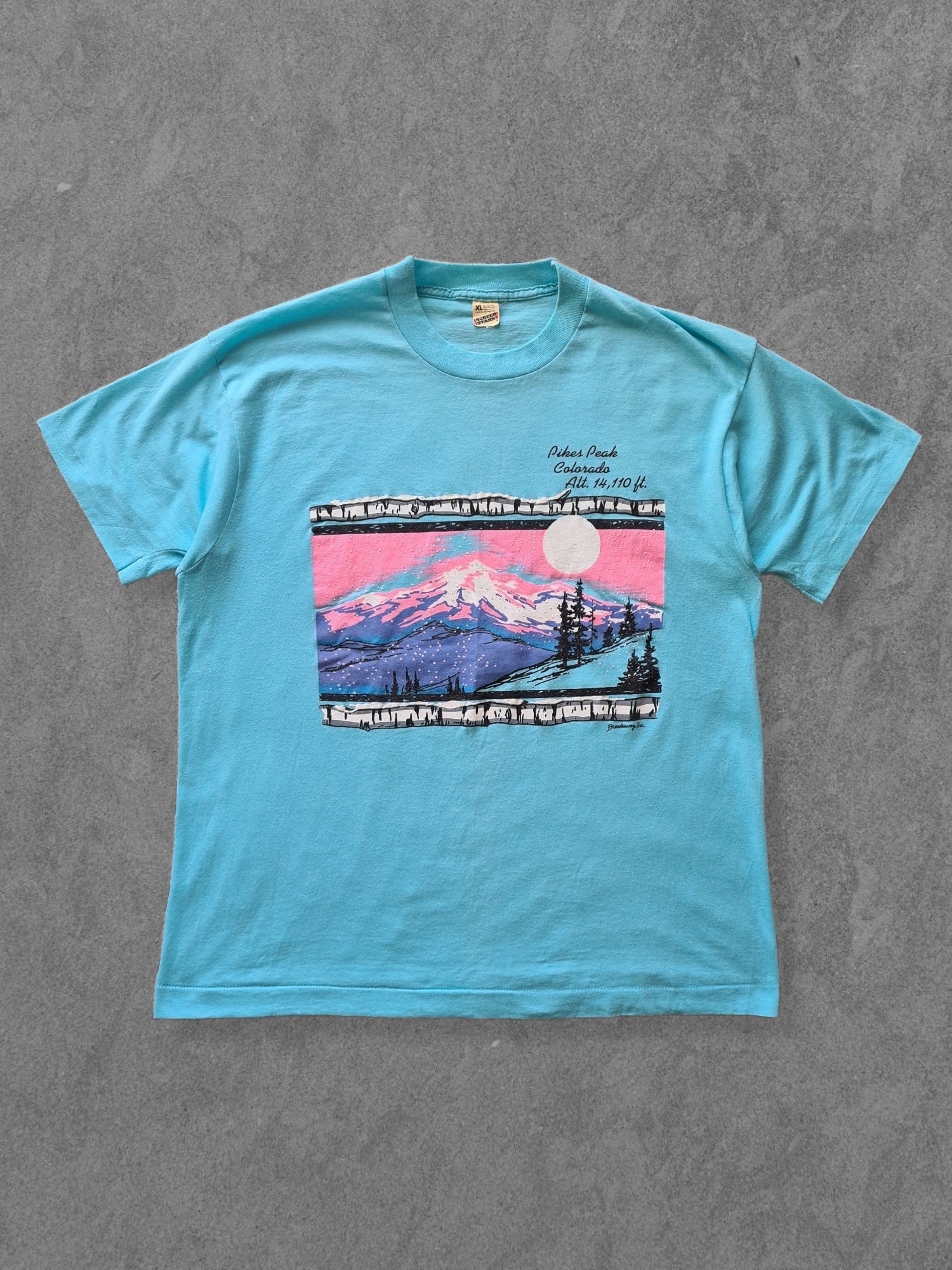 De vintage winkel met tweedehands kleding uit de thrift | 80s SCREEN STARS ''PIKES PEAK'' T-SHIRT [XL] T-SHIRT