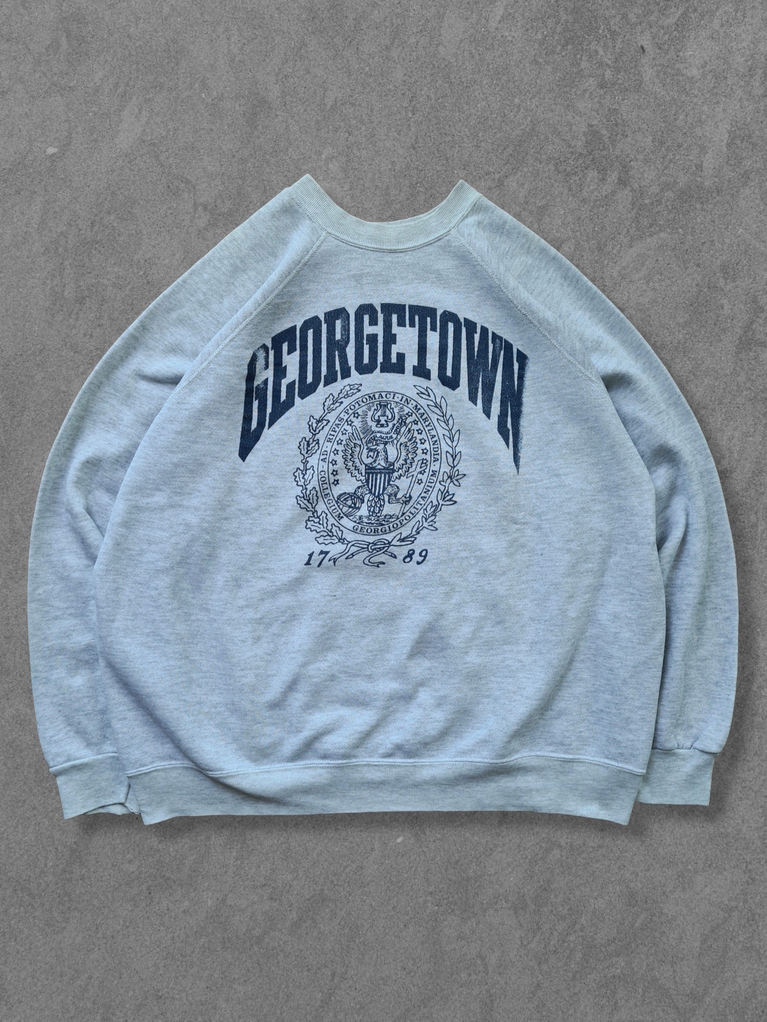 De vintage winkel met tweedehands kleding uit de thrift | 80s TULTEX ''GEORGETOWN UNIVERSITY'' SWEATSHIRT [XL] SWEATSHIRT